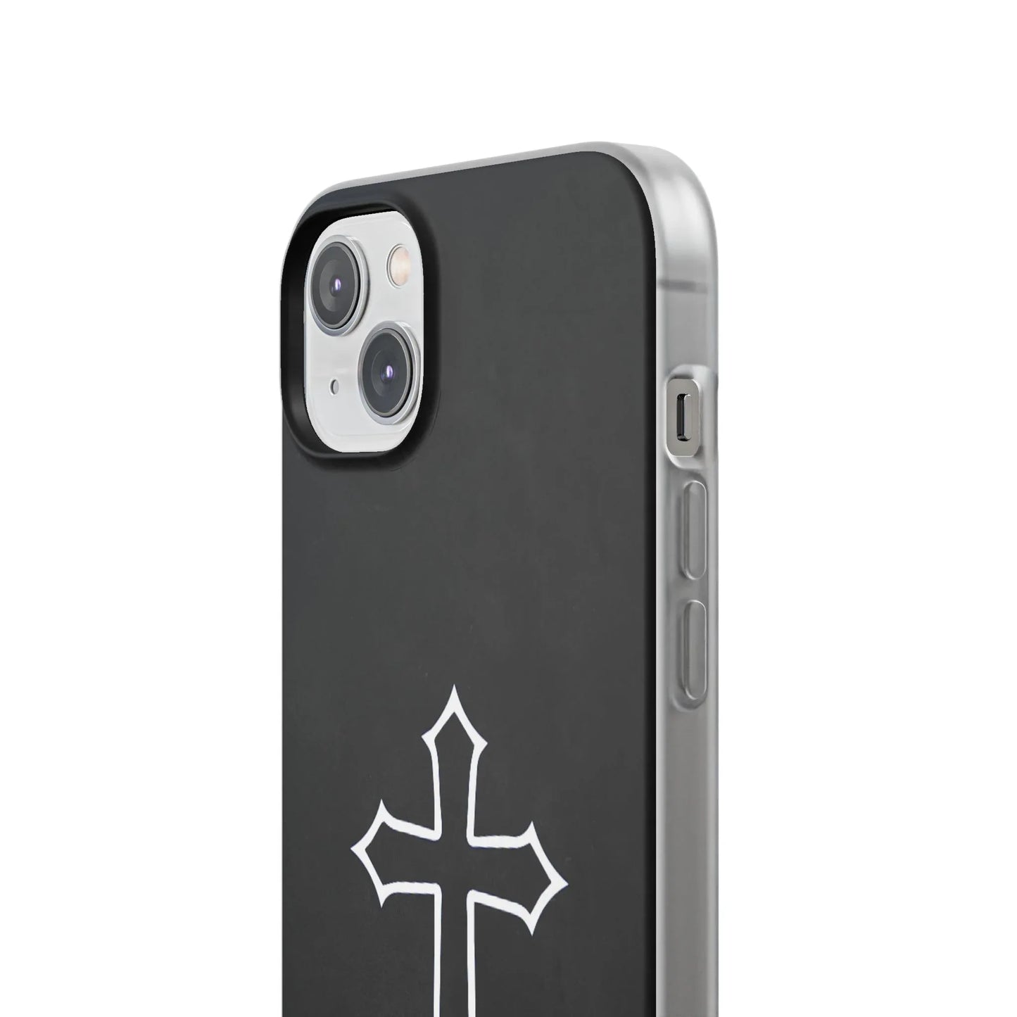 Black Christian Cross Phone Case - Flexible Edition - Sheep Of Jesus