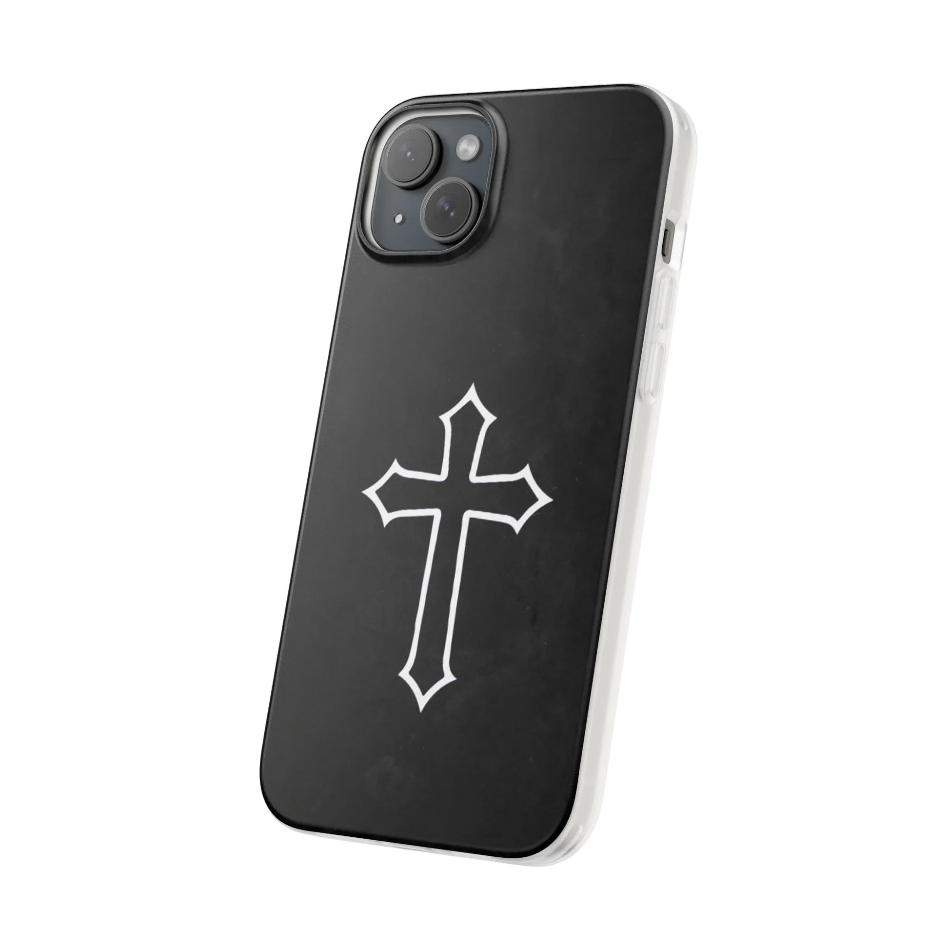 Black Christian Cross Phone Case - Flexible Edition - Sheep Of Jesus