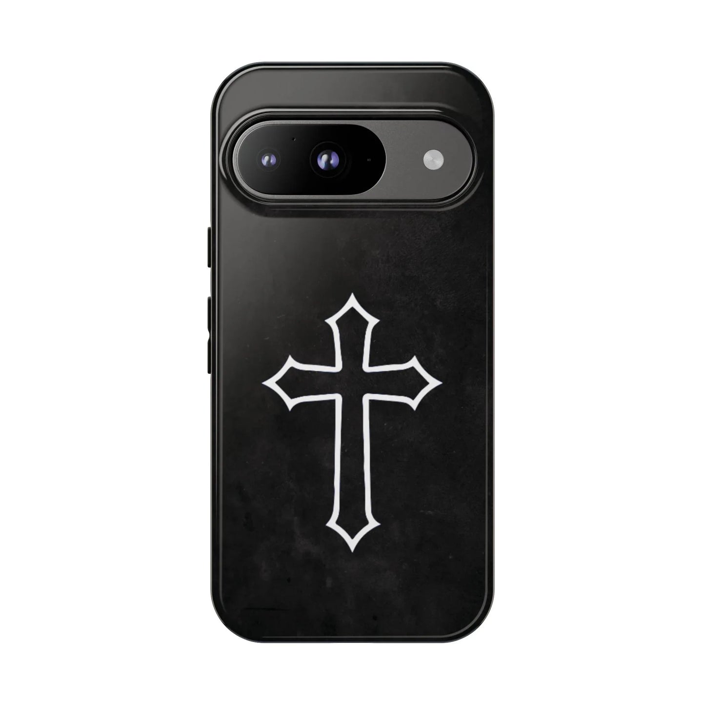 Black Christian Cross Phone Case - Glossy Edition - Sheep Of Jesus