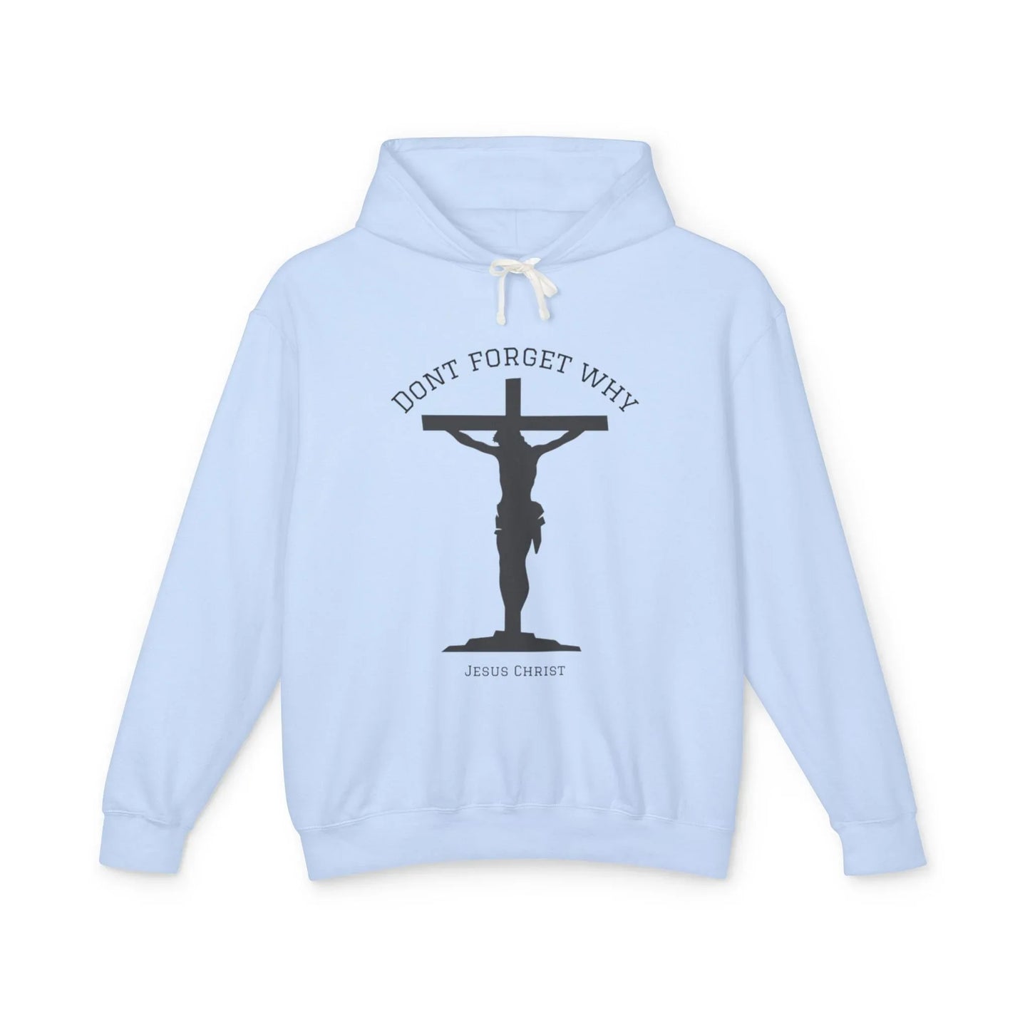 "Don't Forget Why", Faith-Inspired Lightweight Hoodie - Sheep Of Jesus