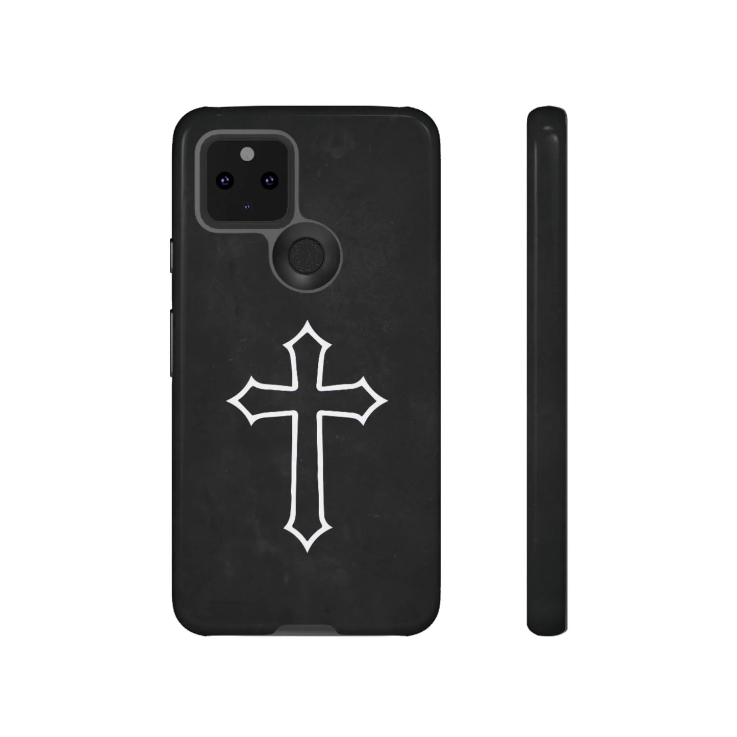 Black Christian Cross Phone Case - Glossy Edition - Sheep Of Jesus