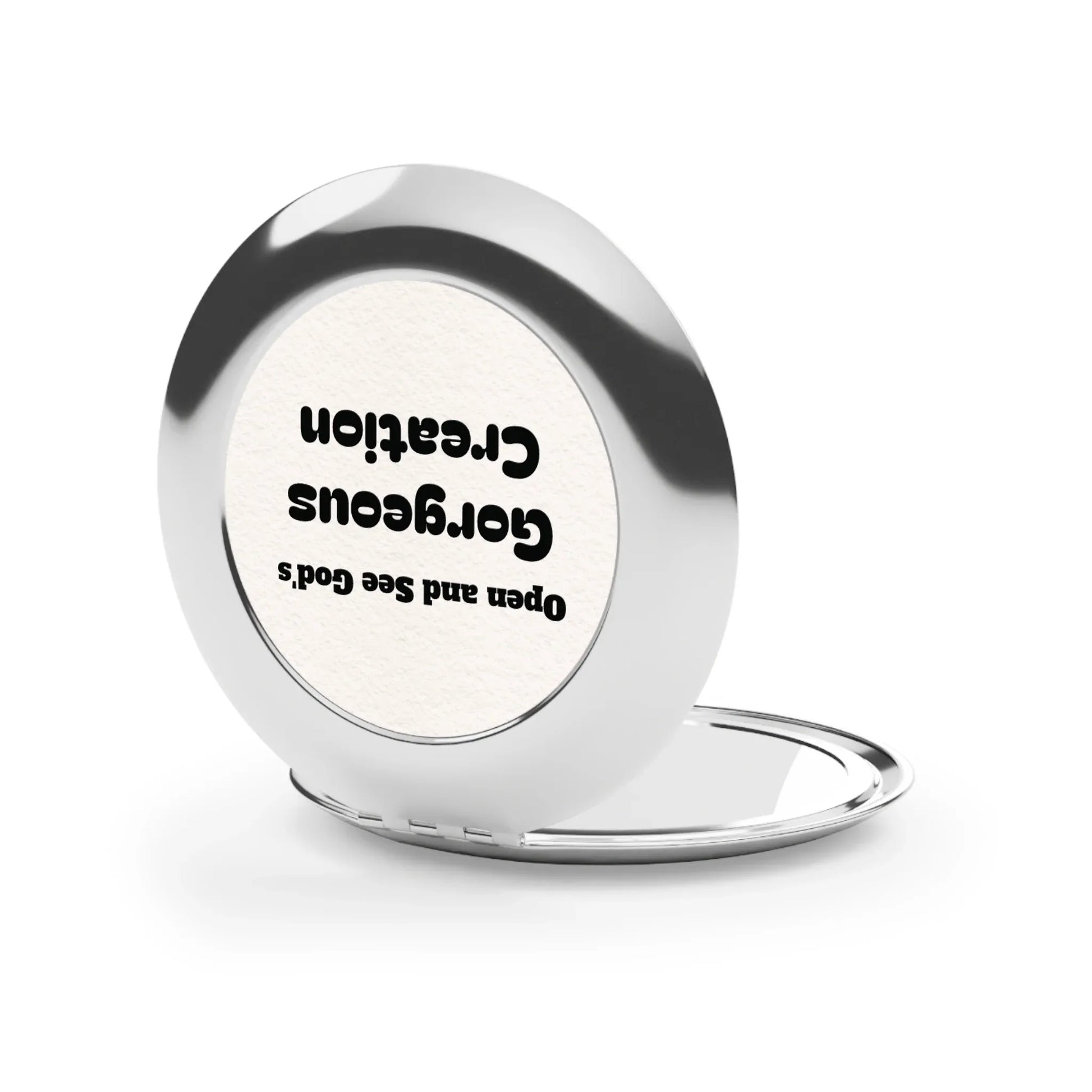 Compact Travel Mirror — "Open and See God's Gorgeous Creation" - Sheep Of Jesus