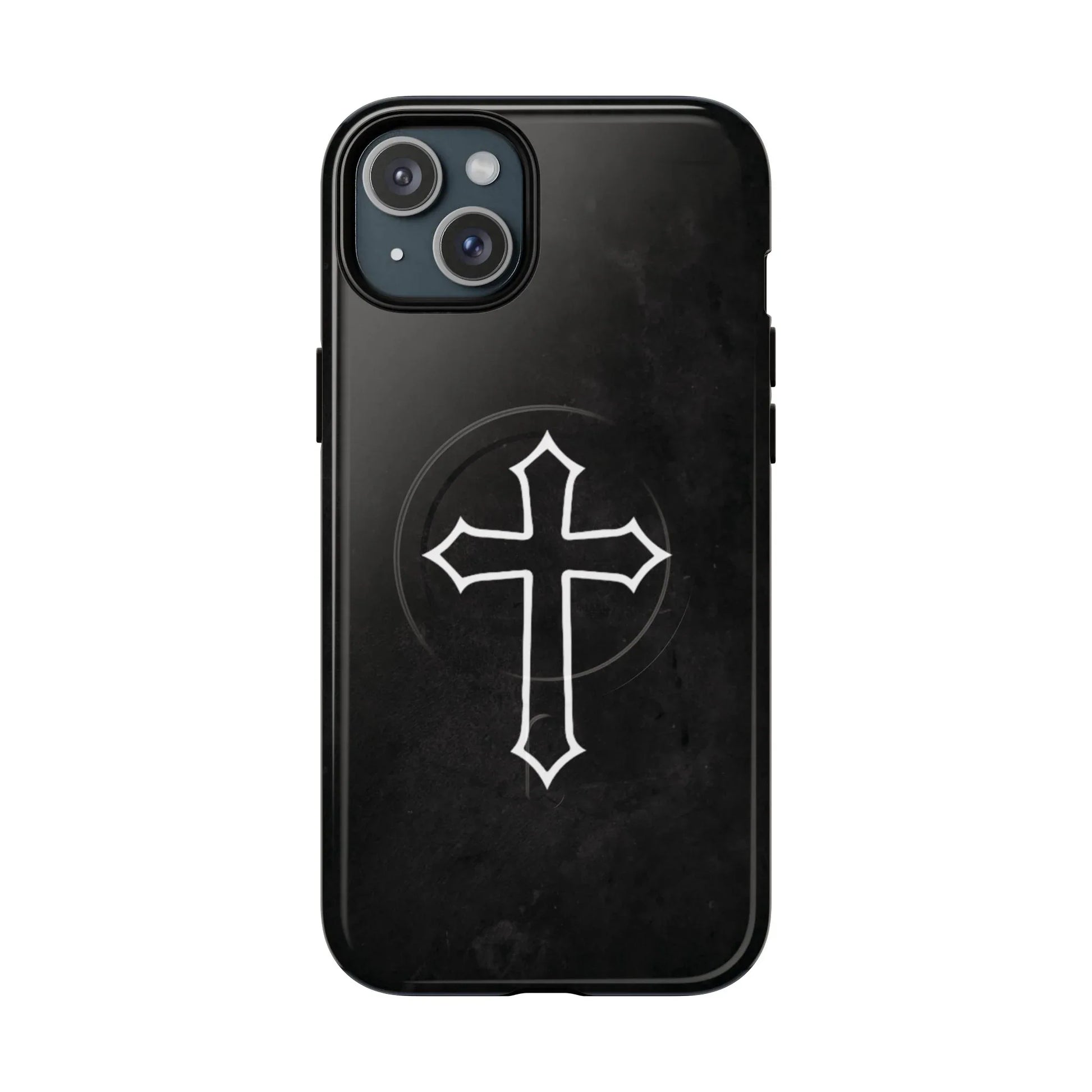 Black Christian Cross Phone Case - Matte/Glossy Edition + Magnetic - Sheep Of Jesus