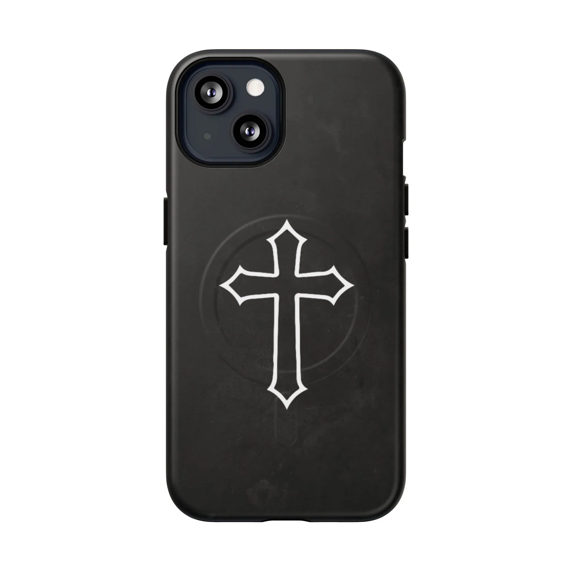 Black Christian Cross Phone Case - Matte/Glossy Edition + Magnetic - Sheep Of Jesus