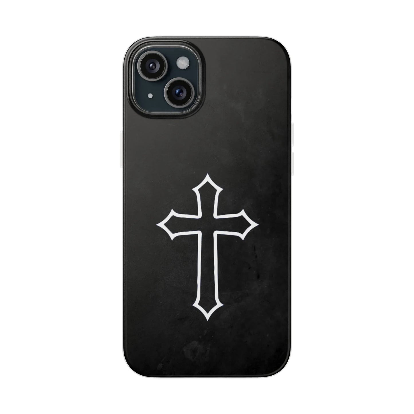 Black Christian Cross Phone Case - Flexible Edition - Sheep Of Jesus