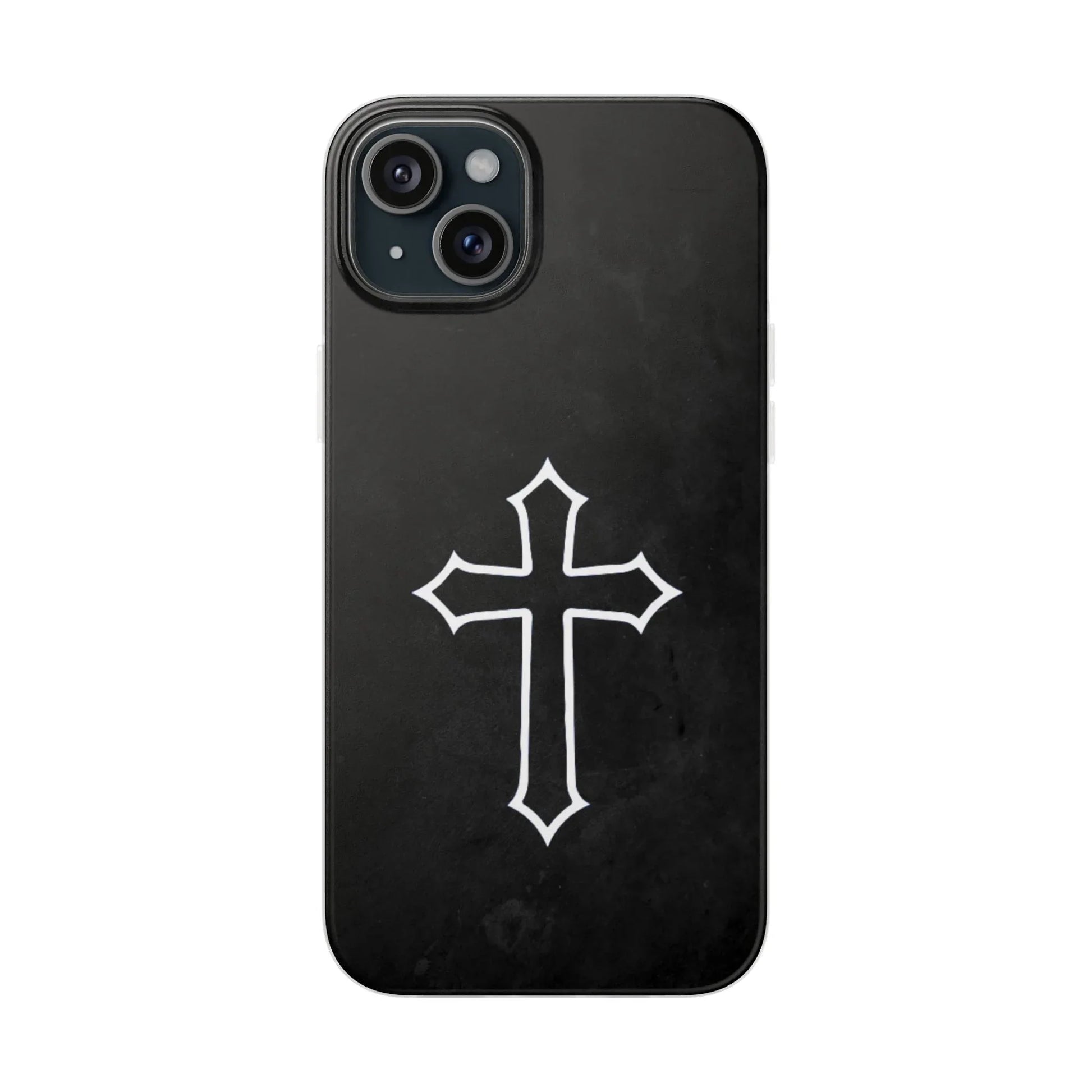 Black Christian Cross Phone Case - Flexible Edition - Sheep Of Jesus