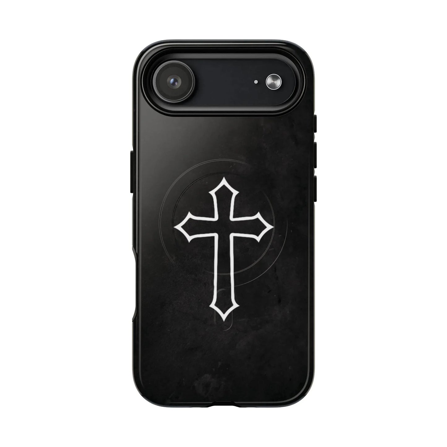 Black Christian Cross Phone Case - Matte/Glossy Edition + Magnetic - Sheep Of Jesus