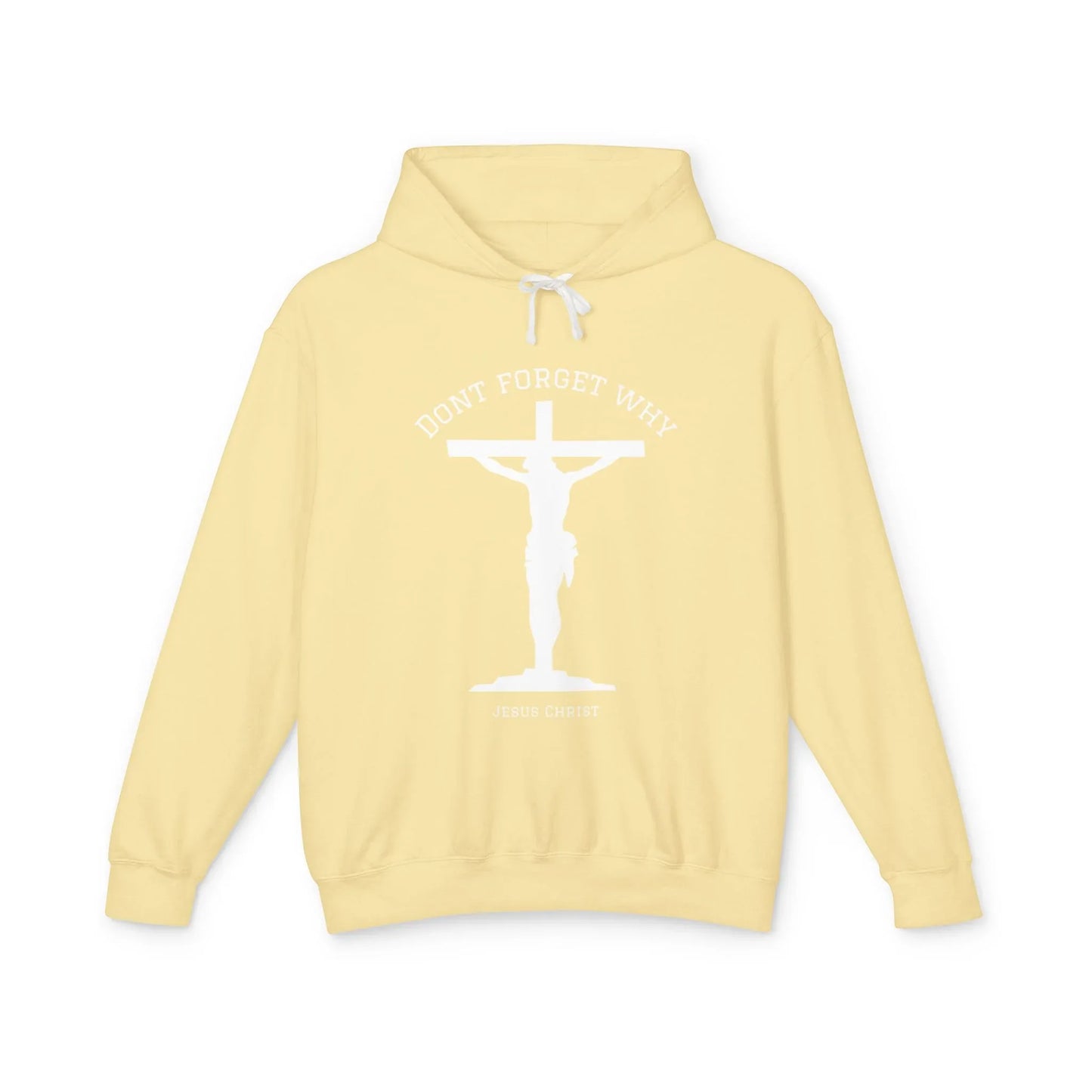 "Don't Forget Why", Faith-Inspired Lightweight Hoodie - Sheep Of Jesus
