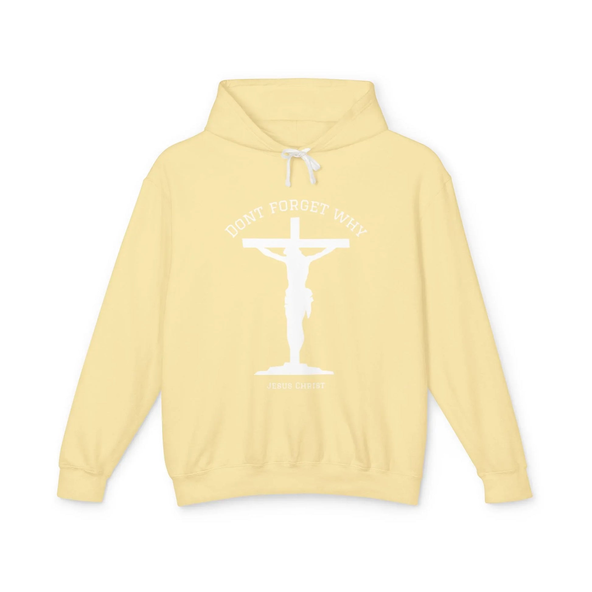 "Don't Forget Why", Faith-Inspired Lightweight Hoodie - Sheep Of Jesus