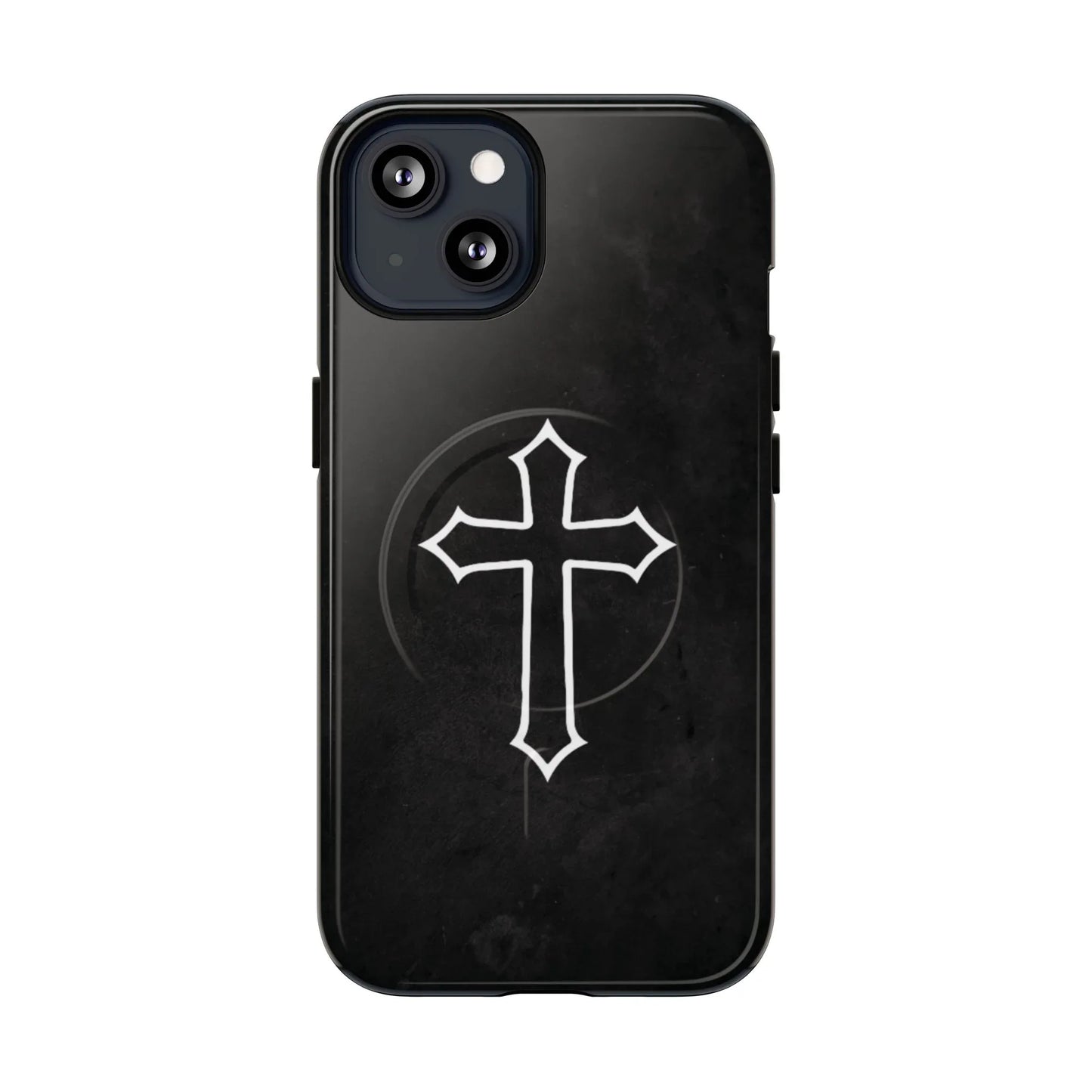 Black Christian Cross Phone Case - Matte/Glossy Edition + Magnetic - Sheep Of Jesus
