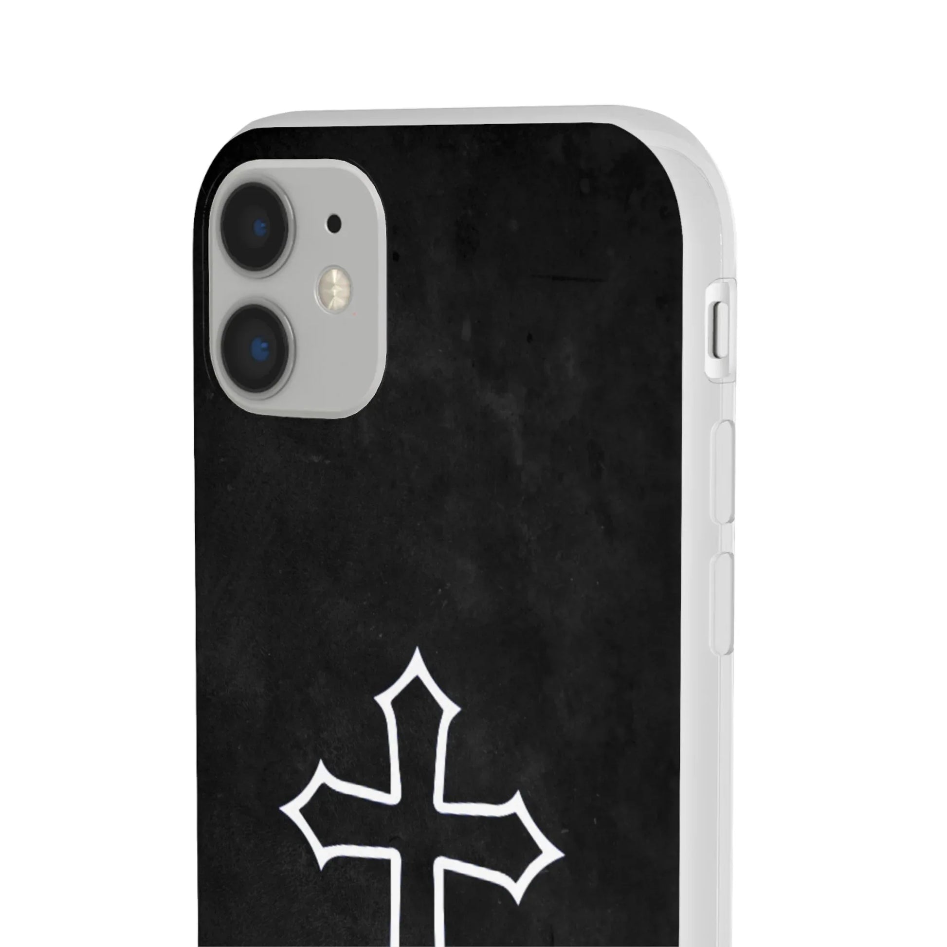 Black Christian Cross Phone Case - Flexible Edition - Sheep Of Jesus