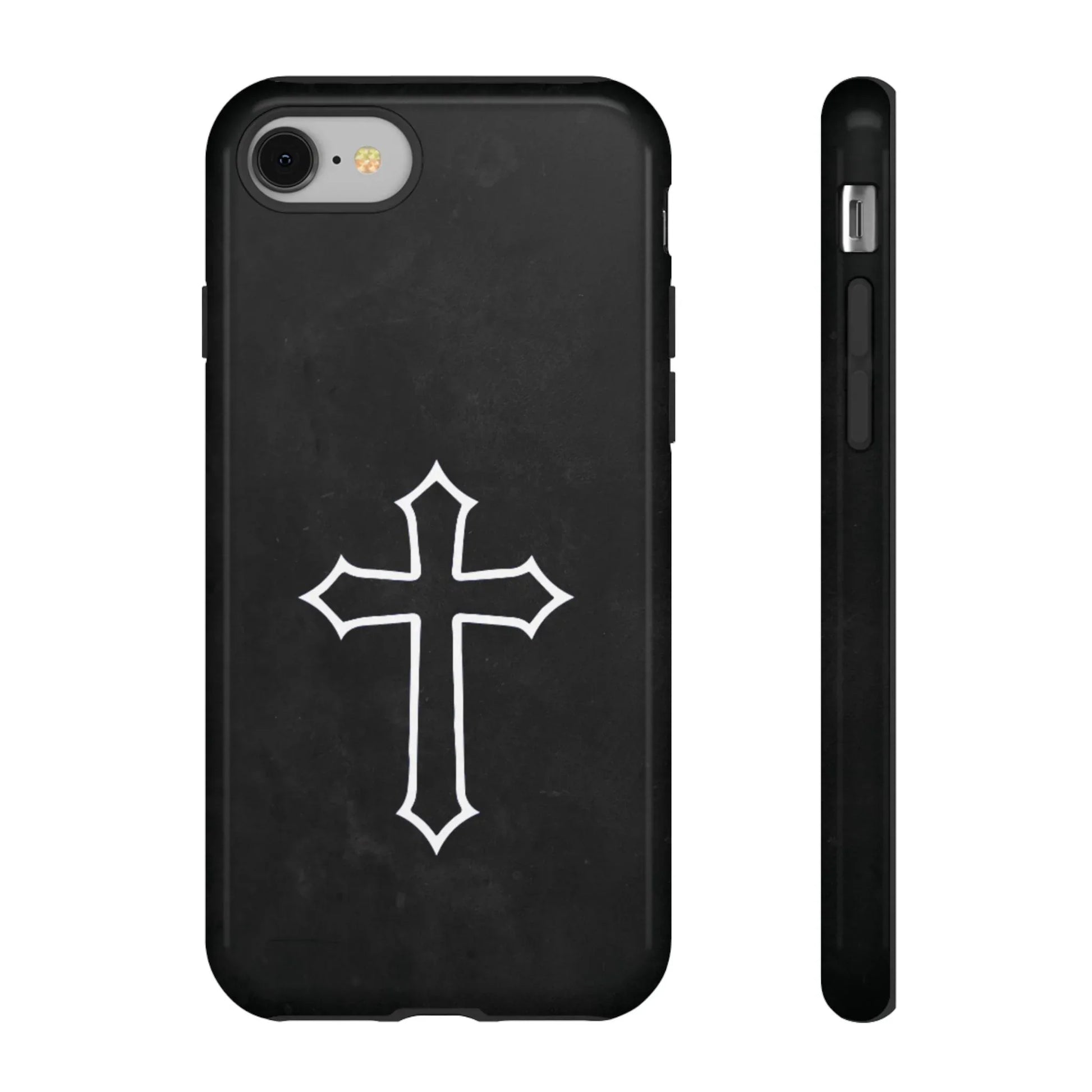 Black Christian Cross Phone Case - Glossy Edition - Sheep Of Jesus