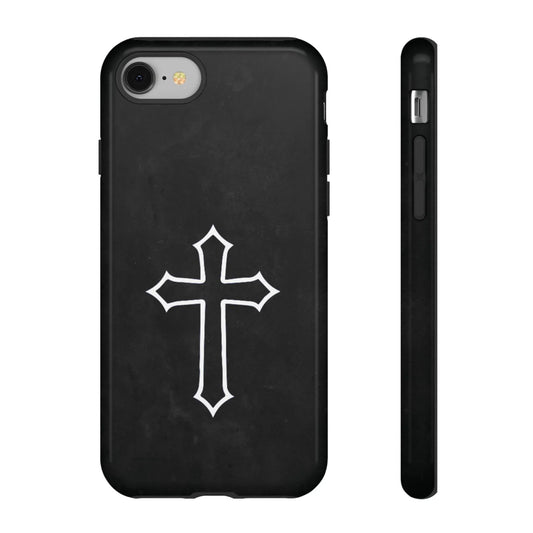 Black Christian Cross Phone Case - Glossy Edition - Sheep Of Jesus