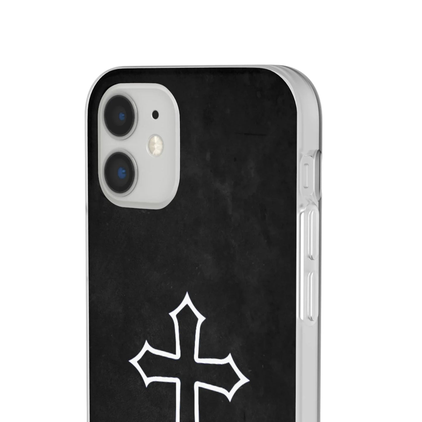 Black Christian Cross Phone Case - Flexible Edition - Sheep Of Jesus