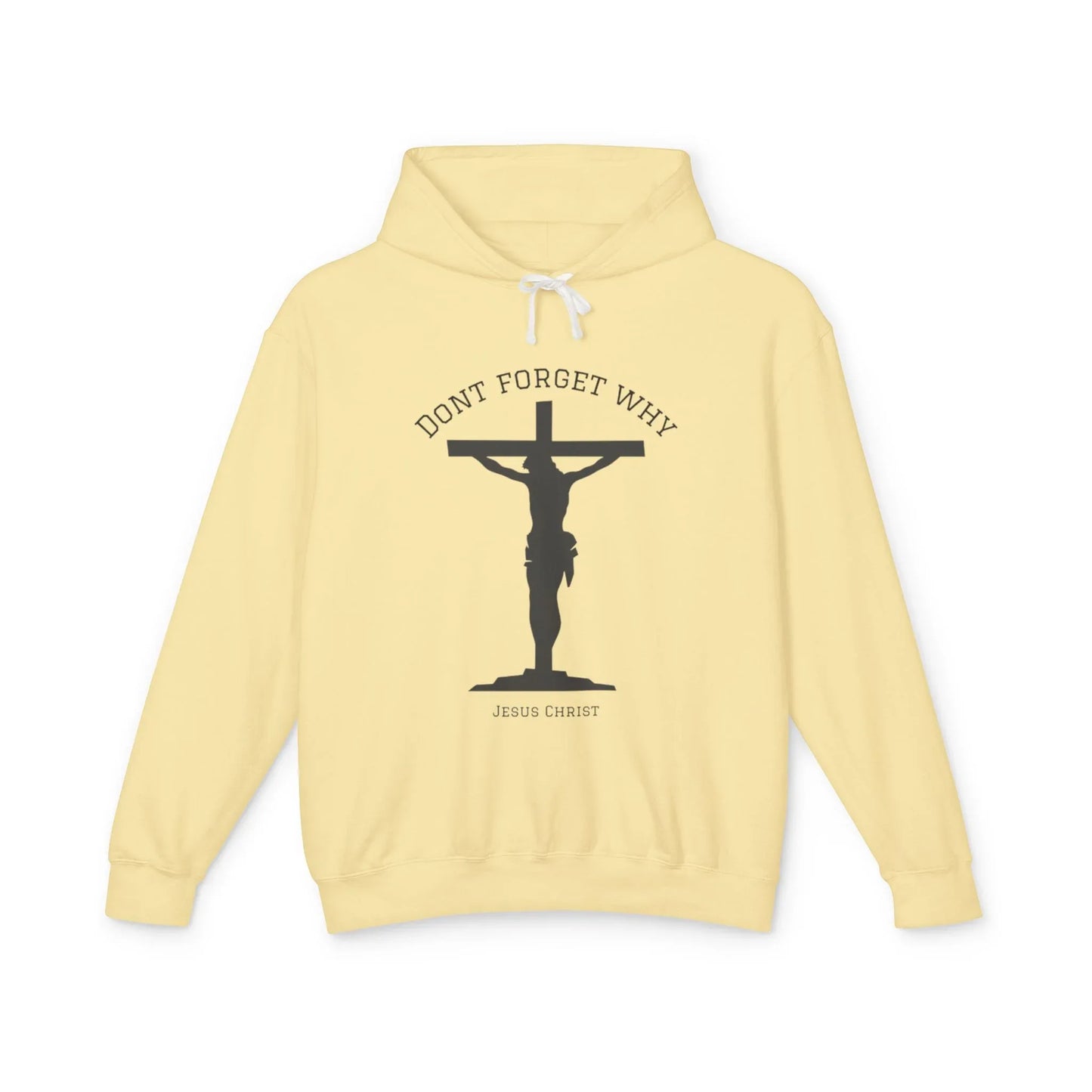 "Don't Forget Why", Faith-Inspired Lightweight Hoodie - Sheep Of Jesus
