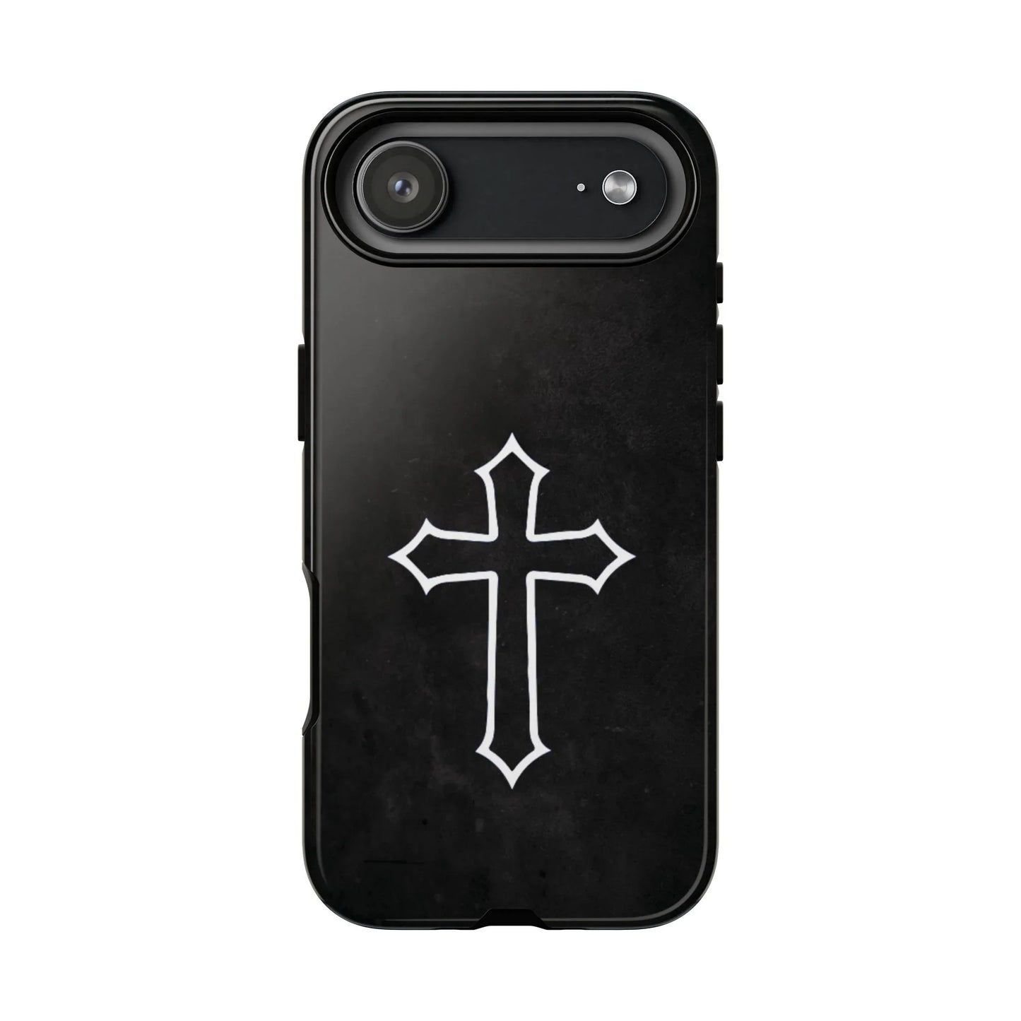 Black Christian Cross Phone Case - Glossy Edition - Sheep Of Jesus