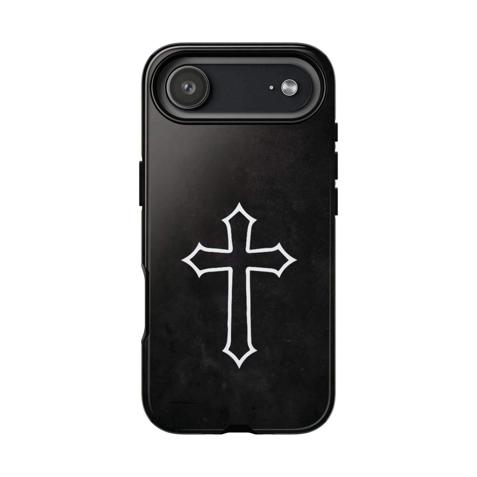 Black Christian Cross Phone Case - Glossy Edition - Sheep Of Jesus
