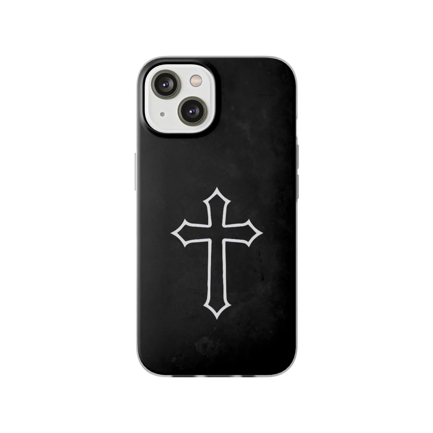 Black Christian Cross Phone Case - Flexible Edition - Sheep Of Jesus