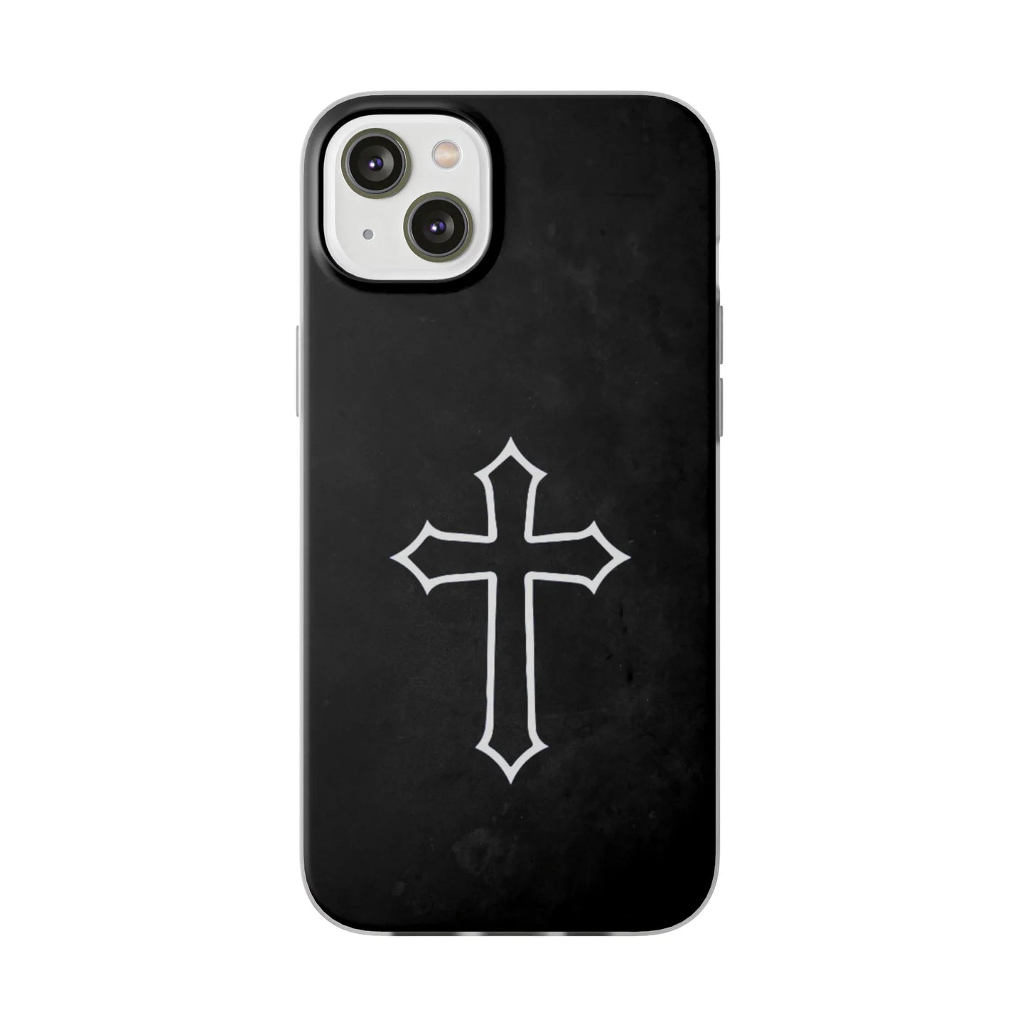 Black Christian Cross Phone Case - Flexible Edition - Sheep Of Jesus