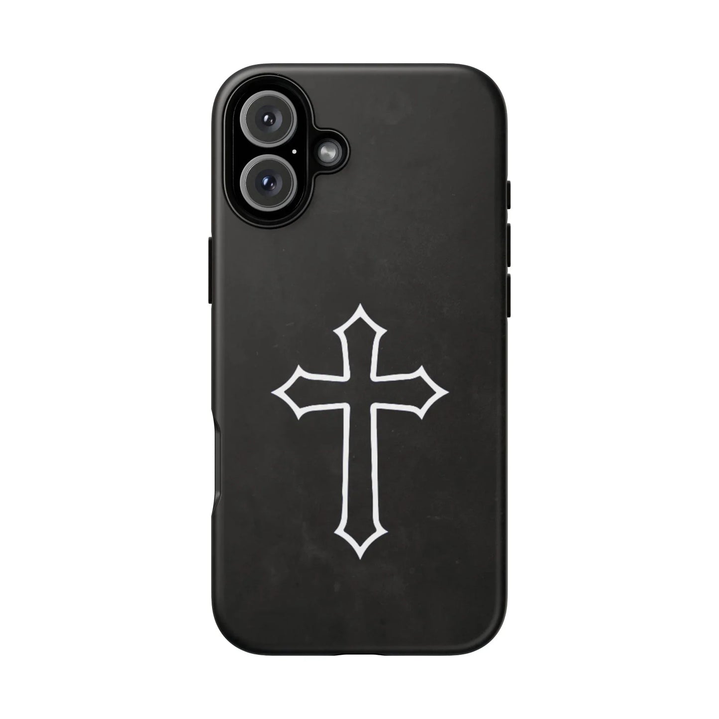 Black Christian Cross Phone Case - Matte Edition - Sheep Of Jesus