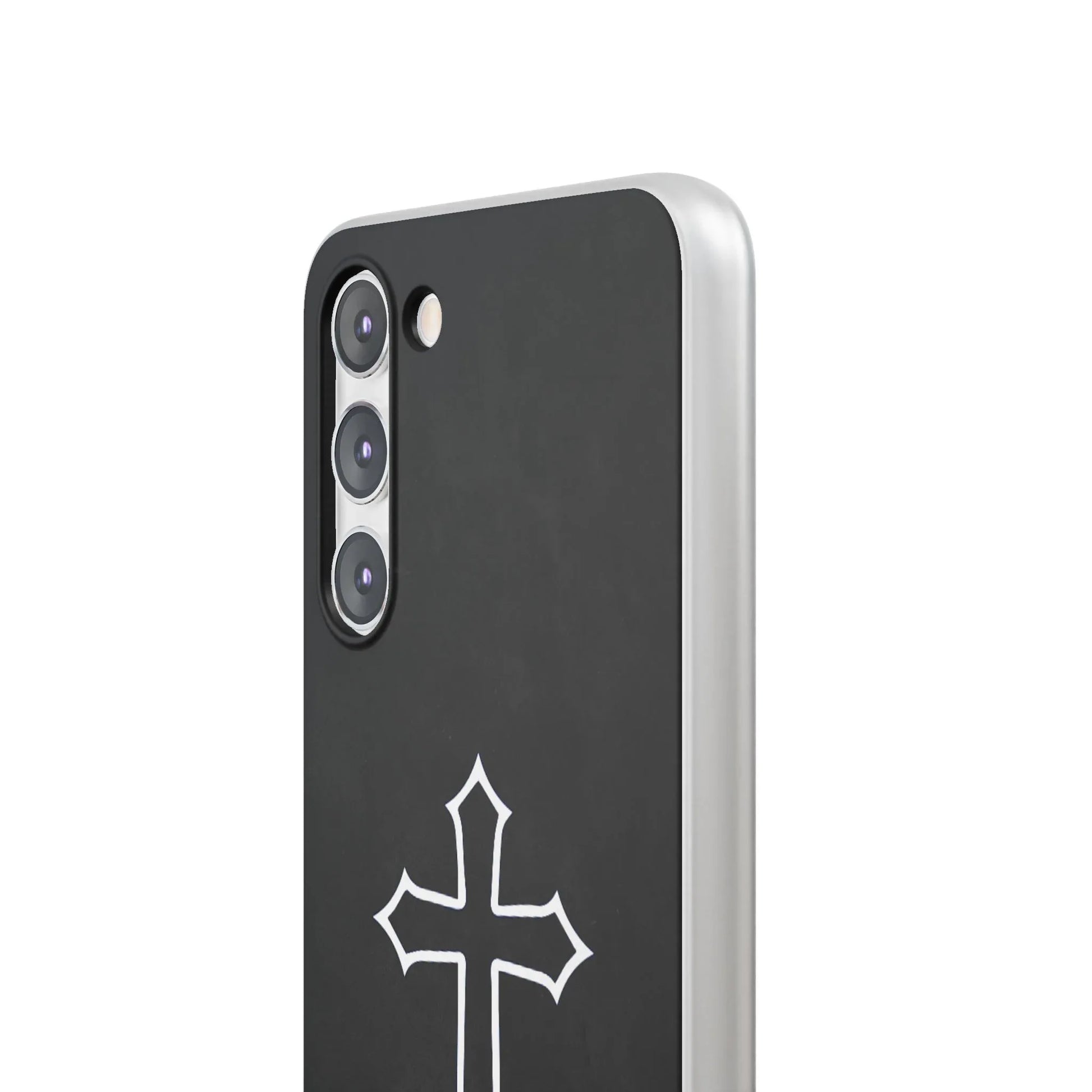 Black Christian Cross Phone Case - Flexible Edition - Sheep Of Jesus