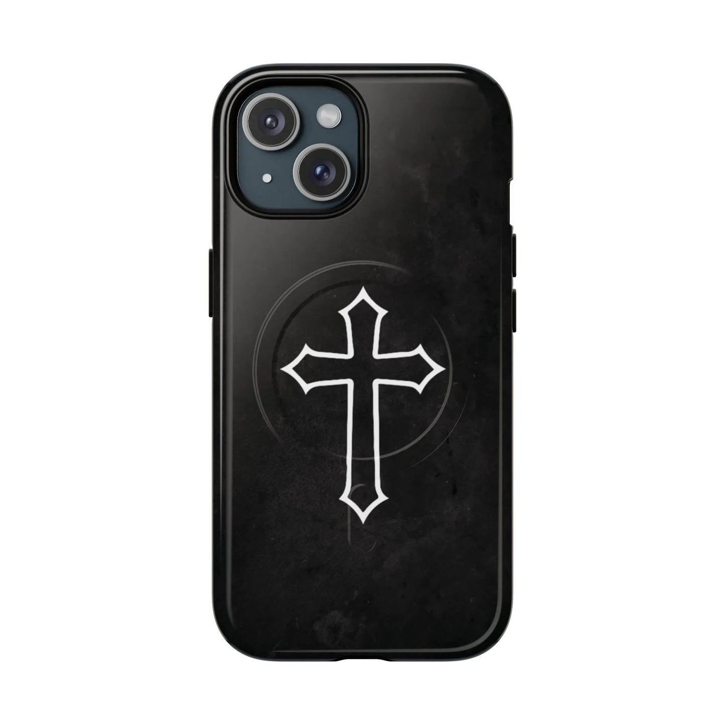 Black Christian Cross Phone Case - Matte/Glossy Edition + Magnetic - Sheep Of Jesus