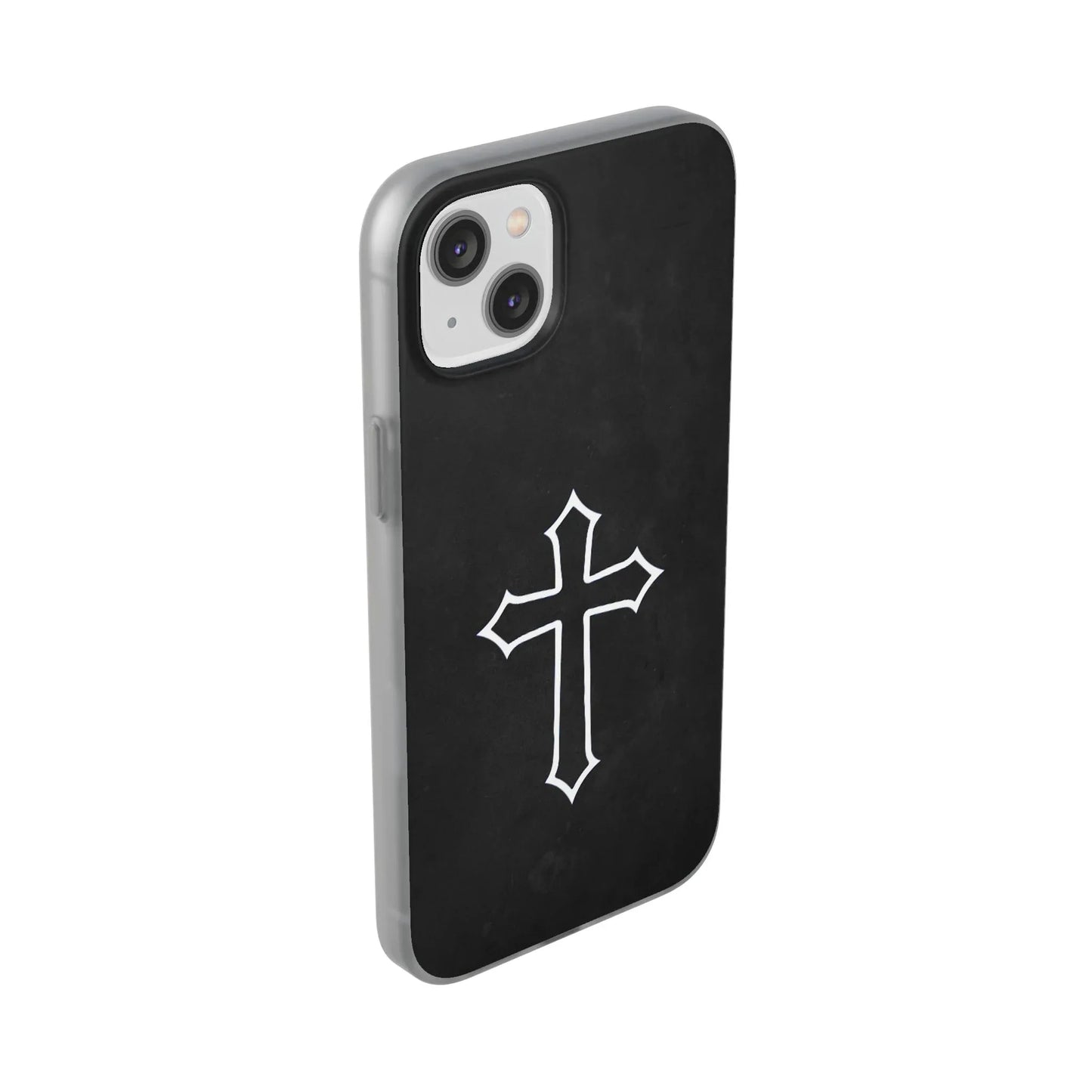 Black Christian Cross Phone Case - Flexible Edition - Sheep Of Jesus