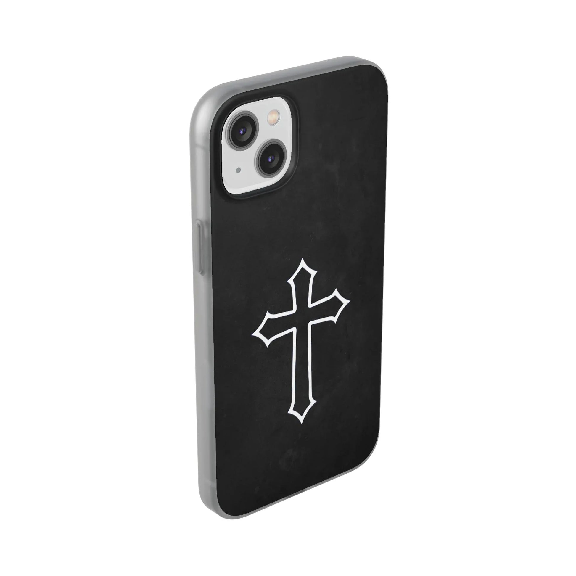 Black Christian Cross Phone Case - Flexible Edition - Sheep Of Jesus