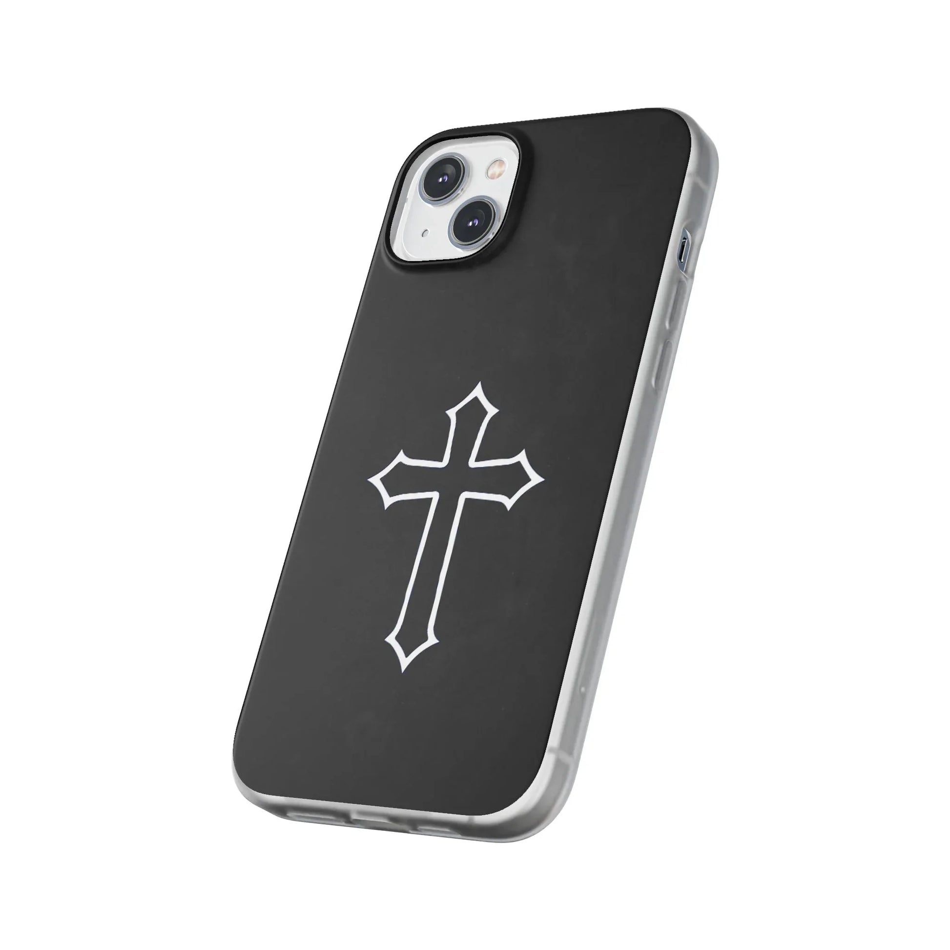 Black Christian Cross Phone Case - Flexible Edition - Sheep Of Jesus