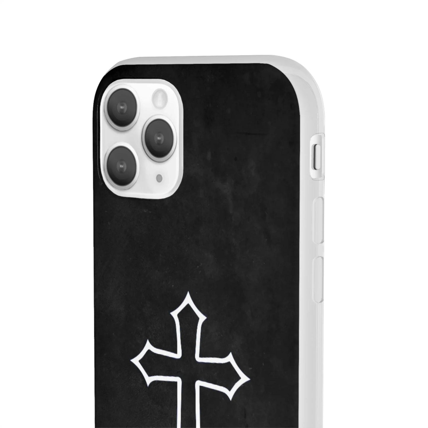 Black Christian Cross Phone Case - Flexible Edition - Sheep Of Jesus