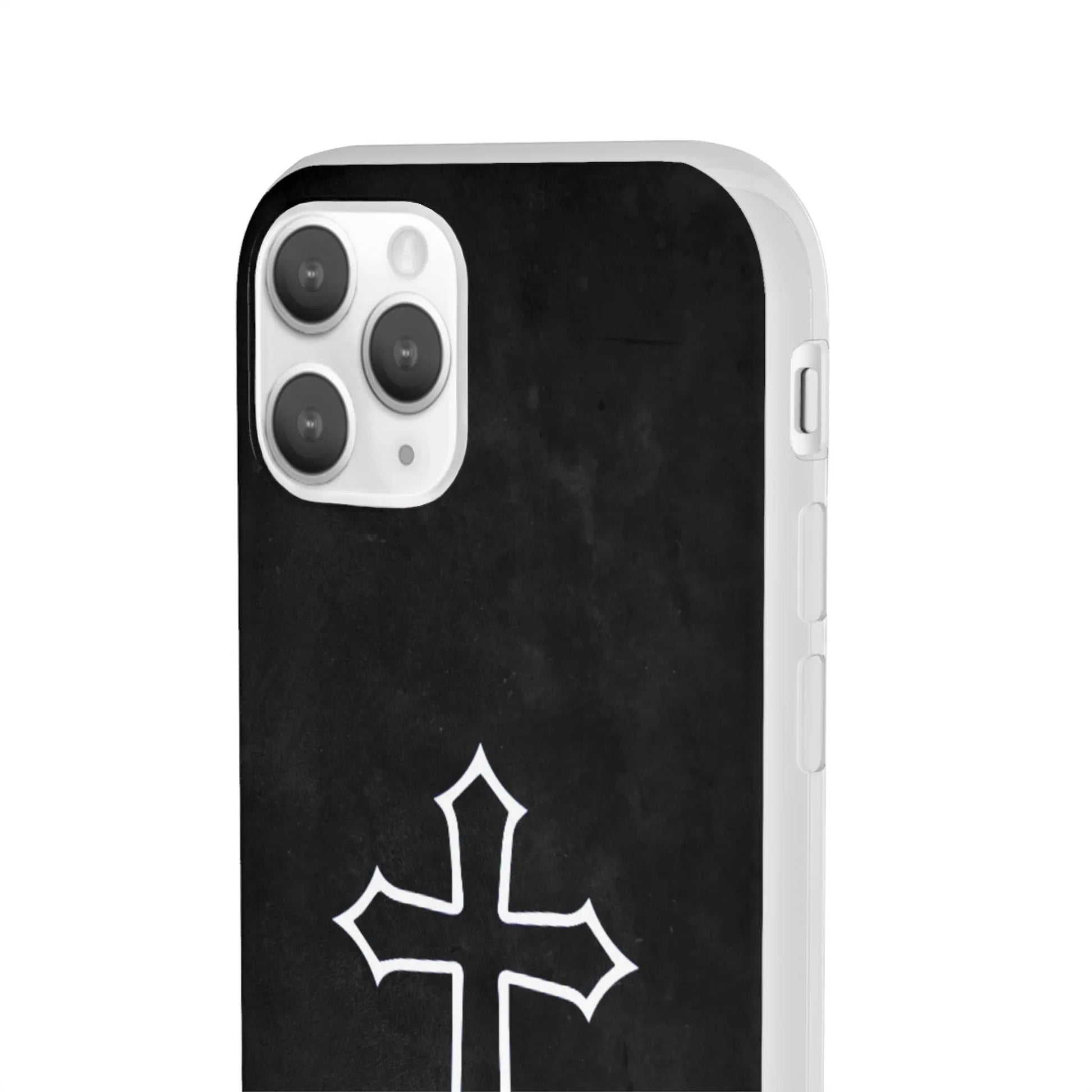 Black Christian Cross Phone Case - Flexible Edition - Sheep Of Jesus