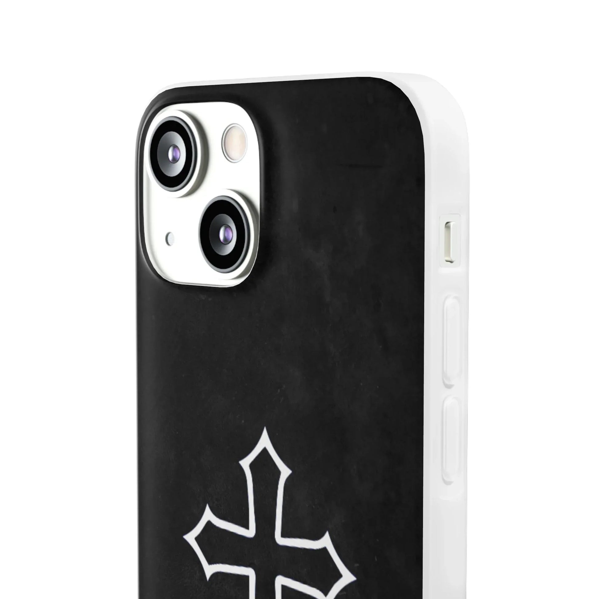 Black Christian Cross Phone Case - Flexible Edition - Sheep Of Jesus