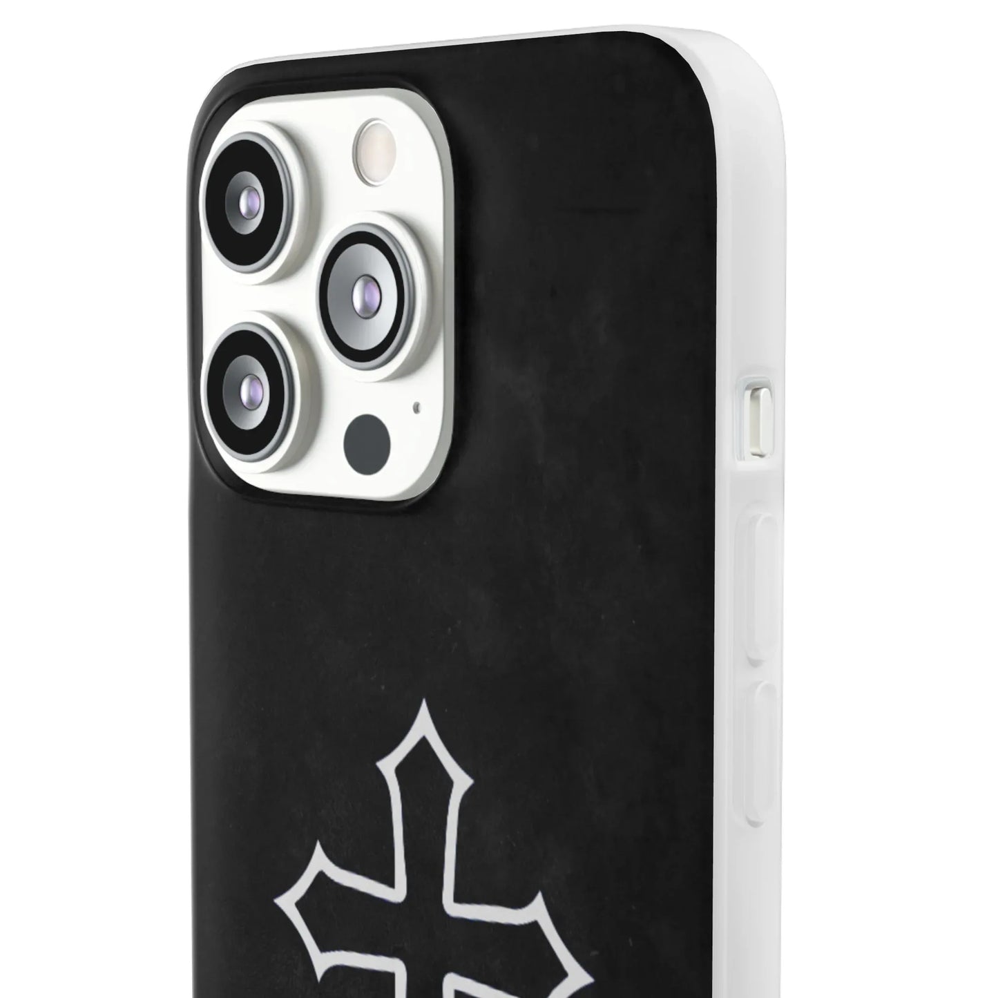 Black Christian Cross Phone Case - Flexible Edition - Sheep Of Jesus