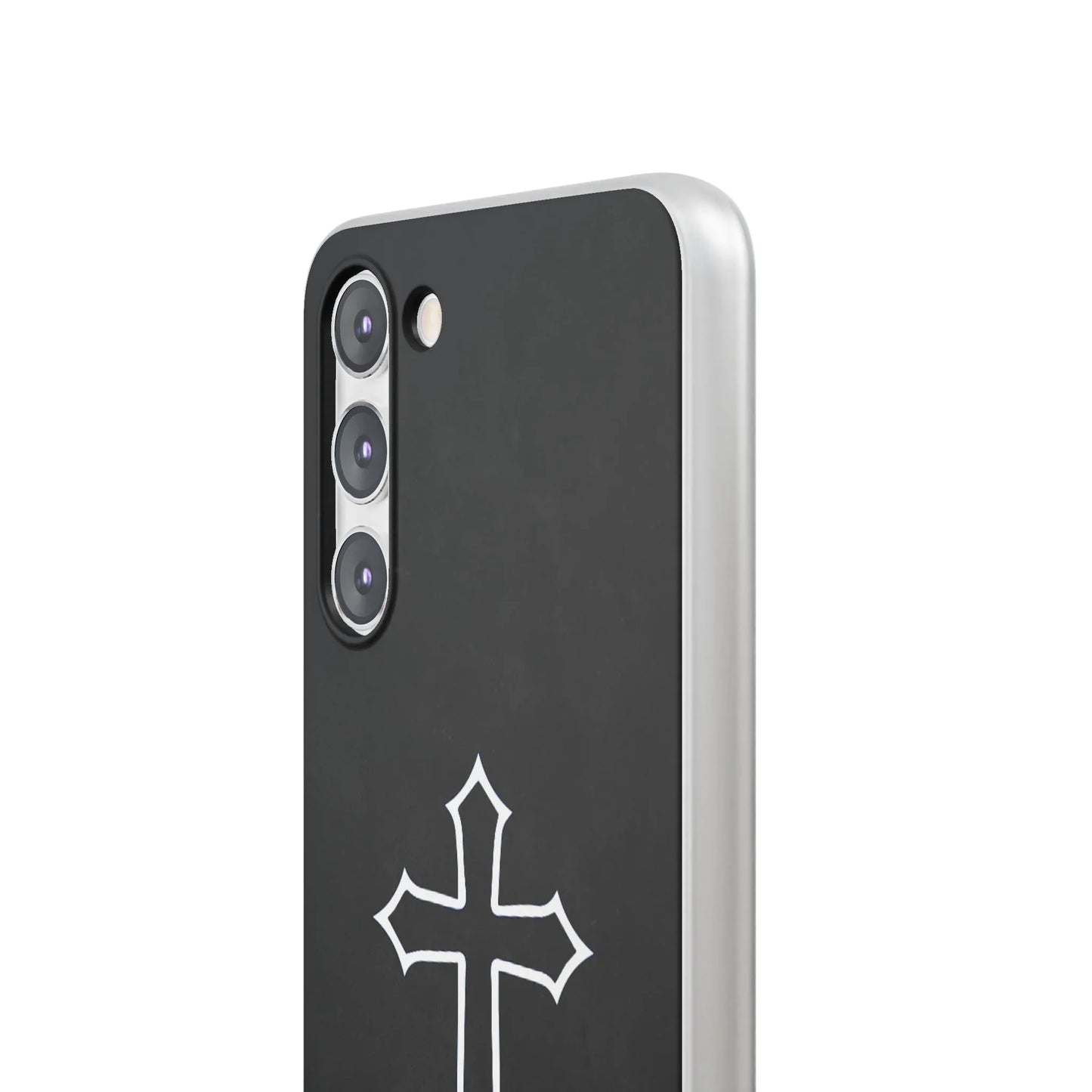 Black Christian Cross Phone Case - Flexible Edition - Sheep Of Jesus