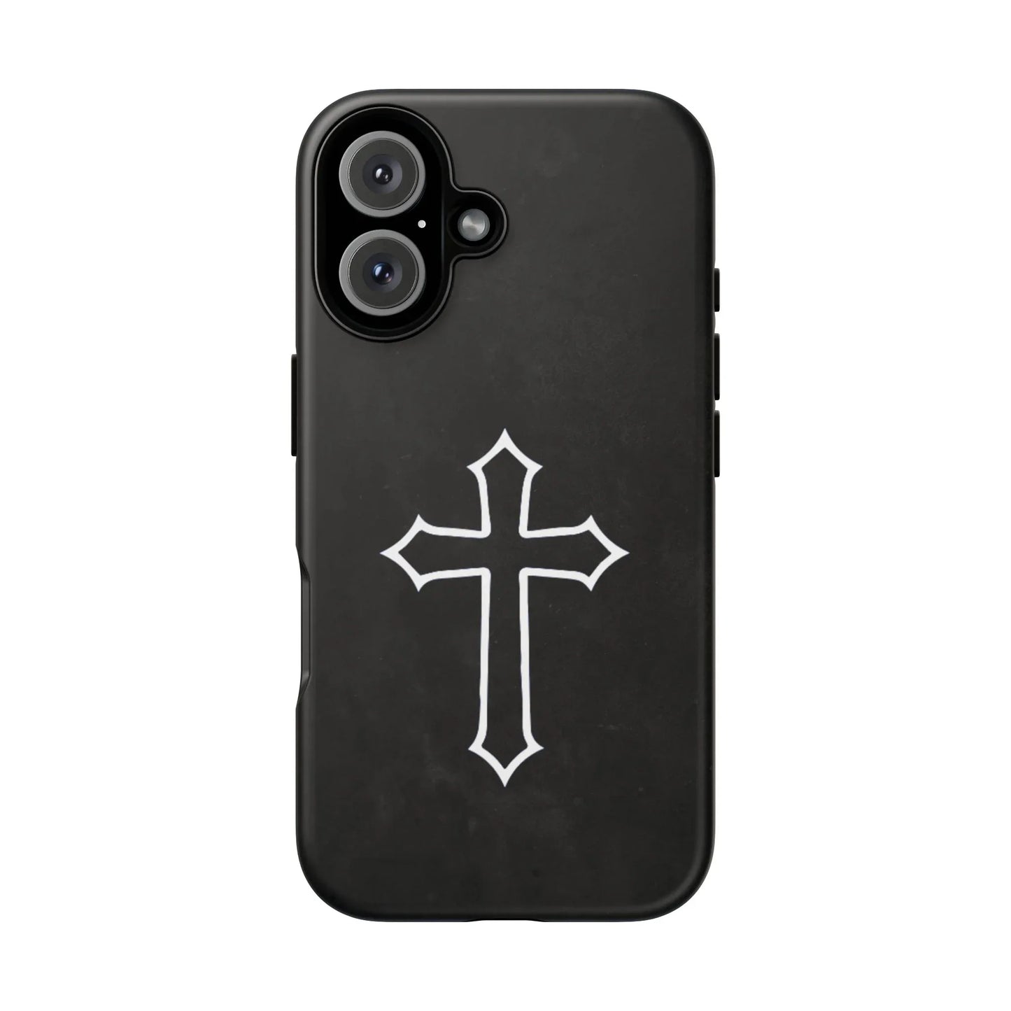 Black Christian Cross Phone Case - Matte Edition - Sheep Of Jesus