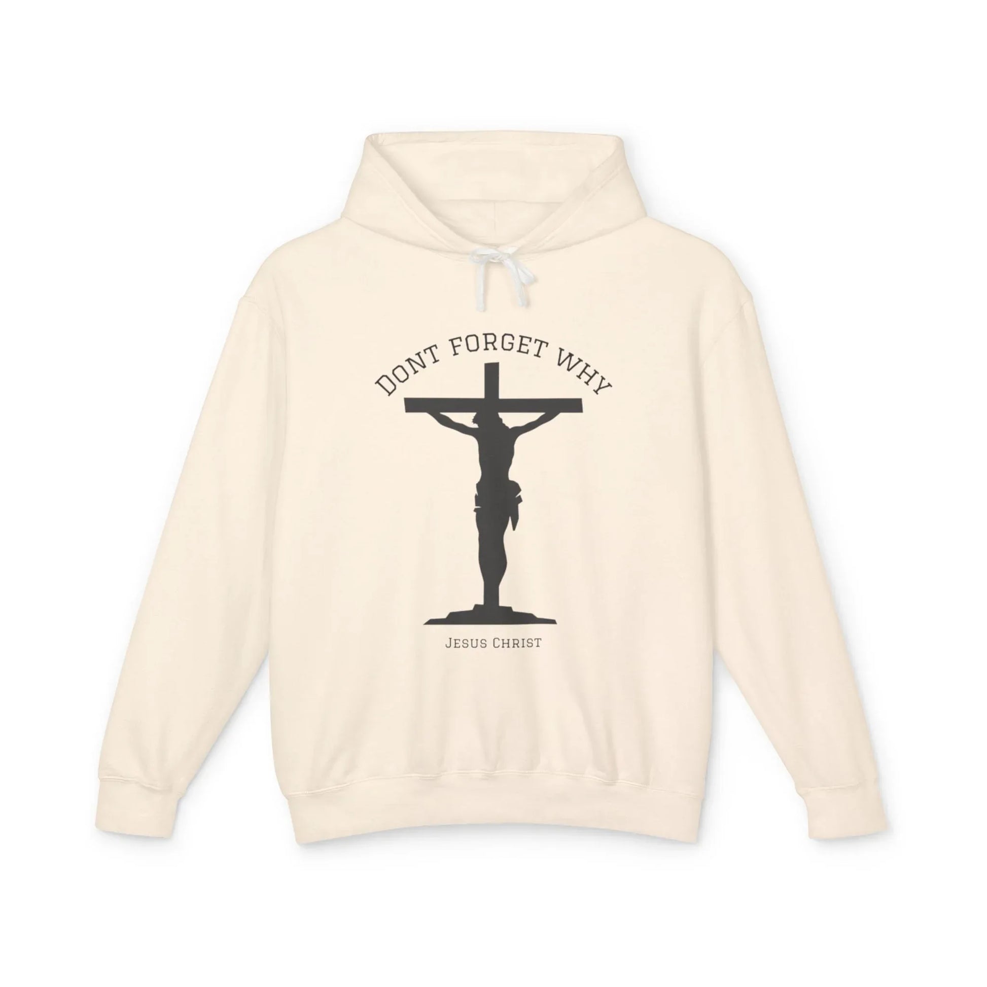 "Don't Forget Why", Faith-Inspired Lightweight Hoodie - Sheep Of Jesus