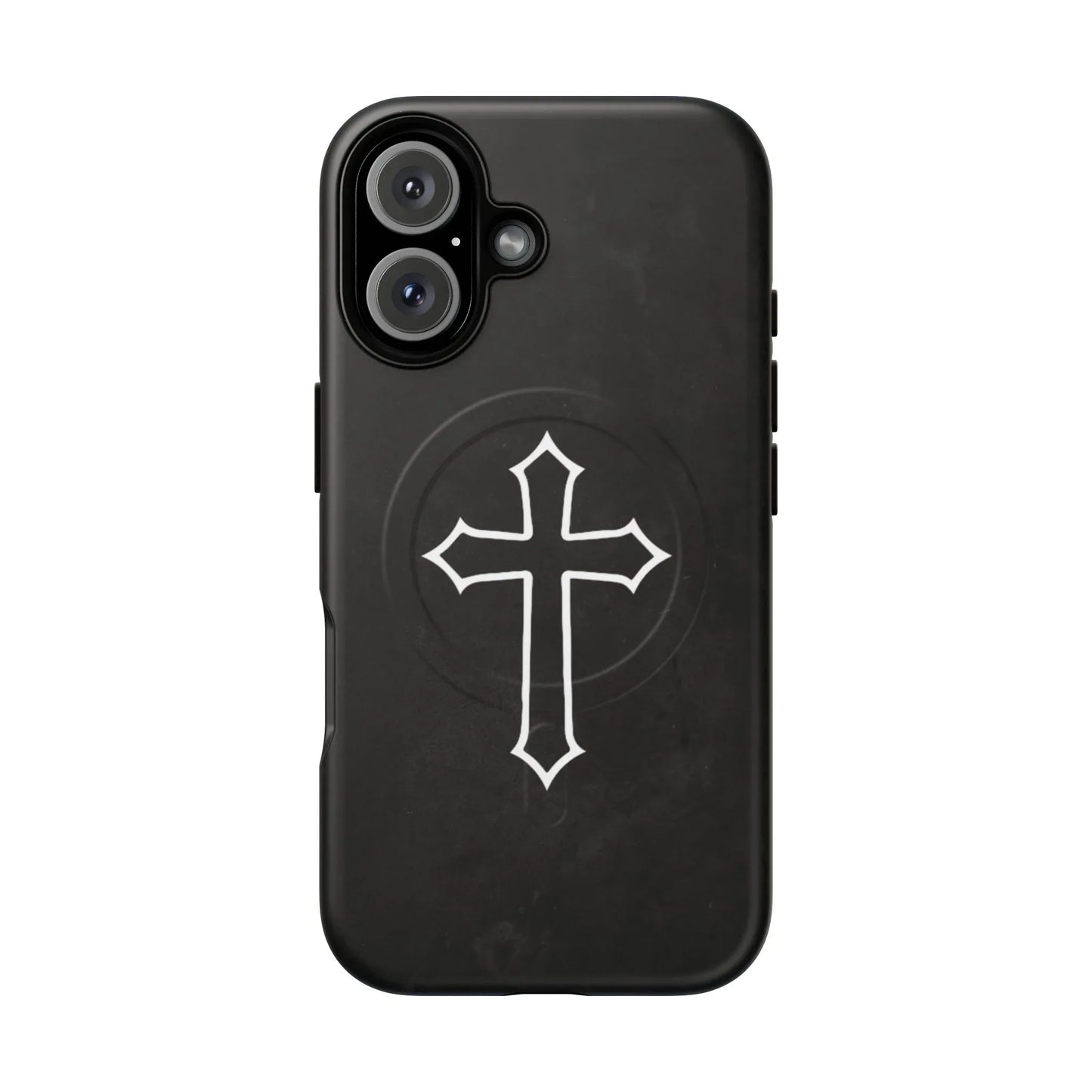 Black Christian Cross Phone Case - Matte/Glossy Edition + Magnetic - Sheep Of Jesus