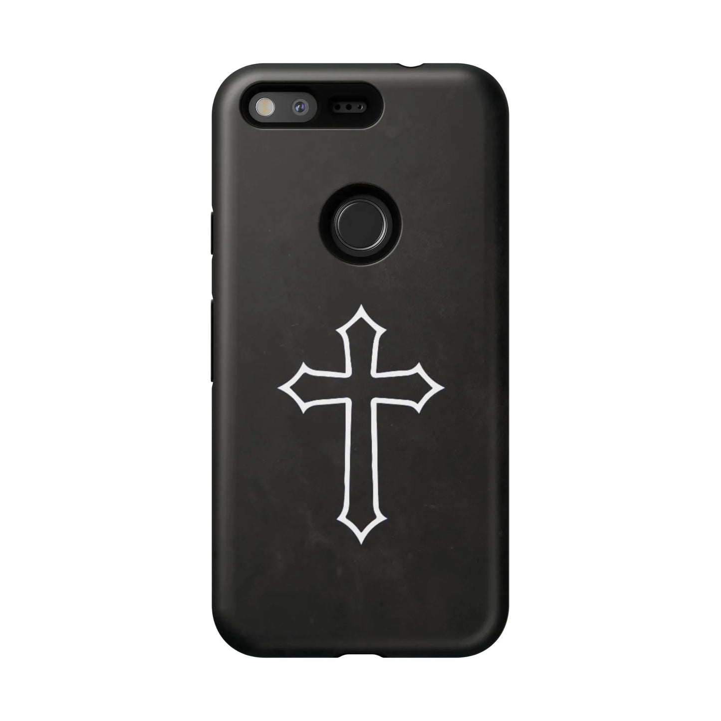 Black Christian Cross Phone Case - Matte Edition - Sheep Of Jesus
