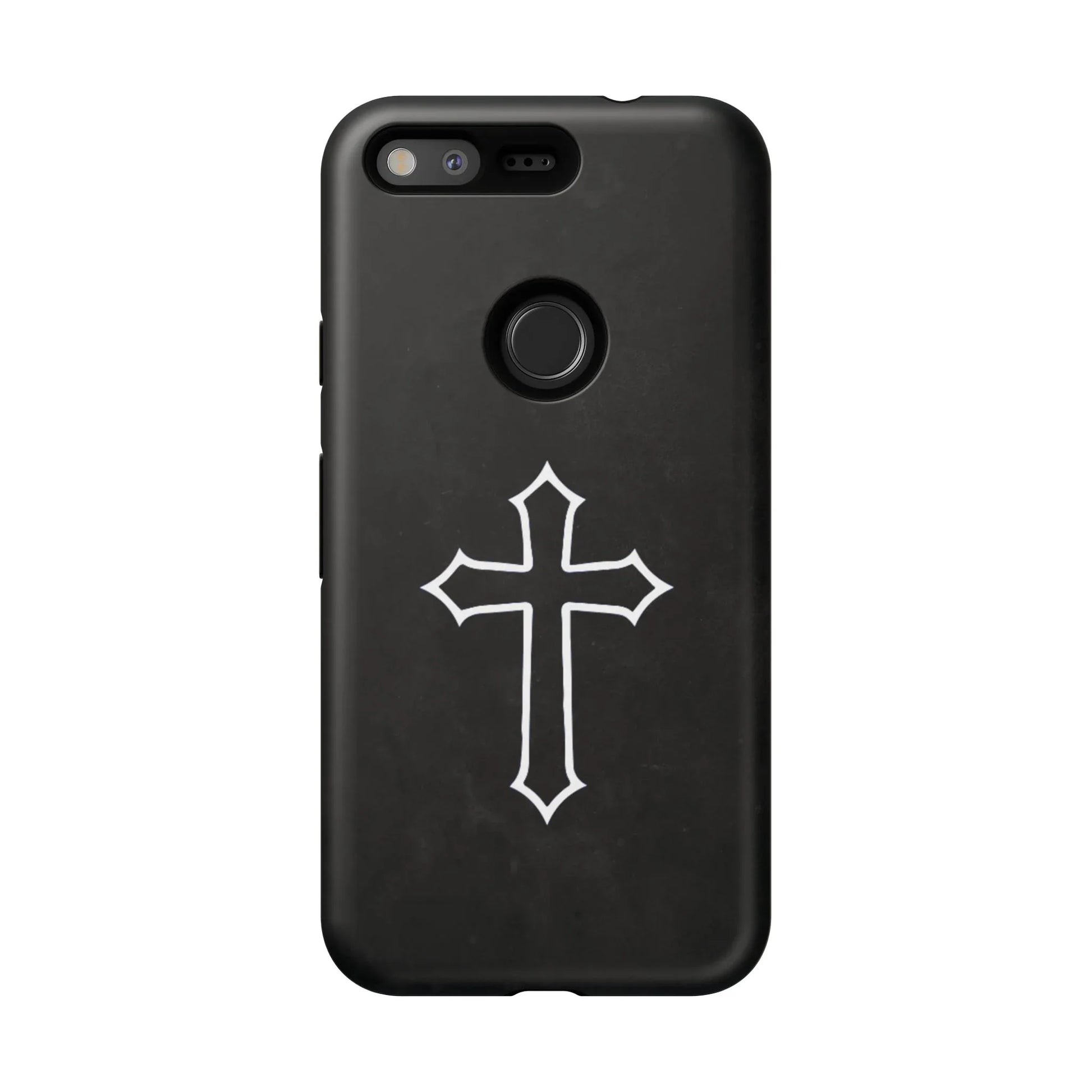 Black Christian Cross Phone Case - Matte Edition - Sheep Of Jesus