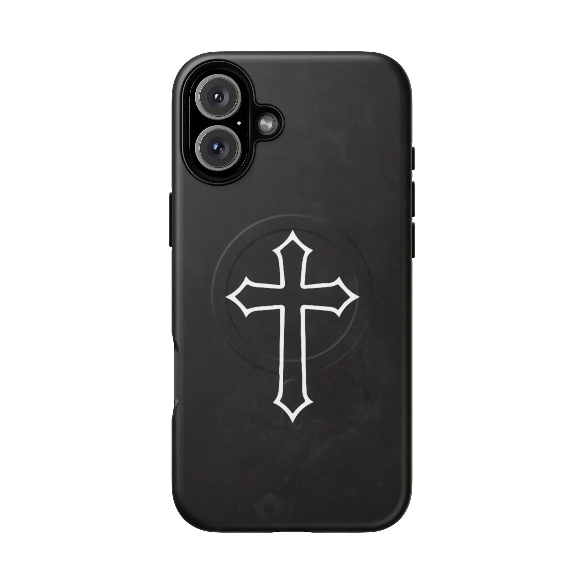 Black Christian Cross Phone Case - Matte/Glossy Edition + Magnetic - Sheep Of Jesus