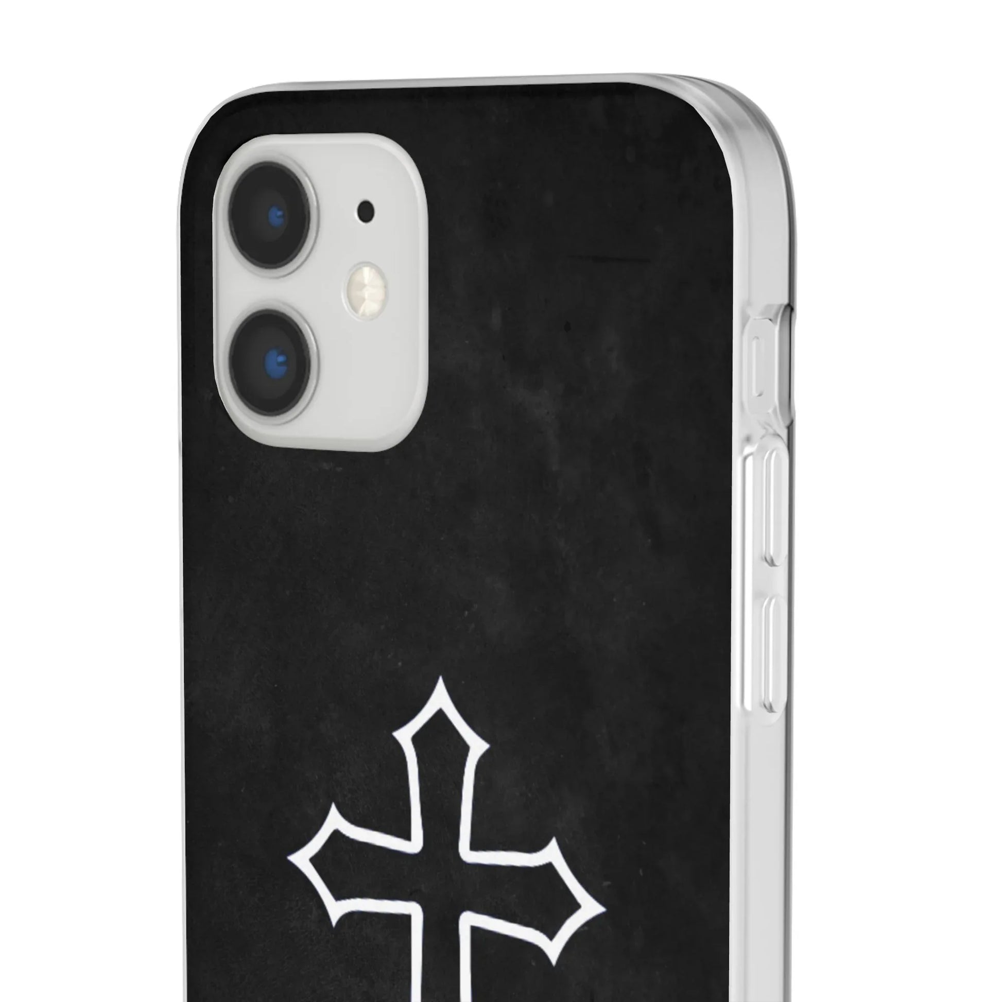 Black Christian Cross Phone Case - Flexible Edition - Sheep Of Jesus