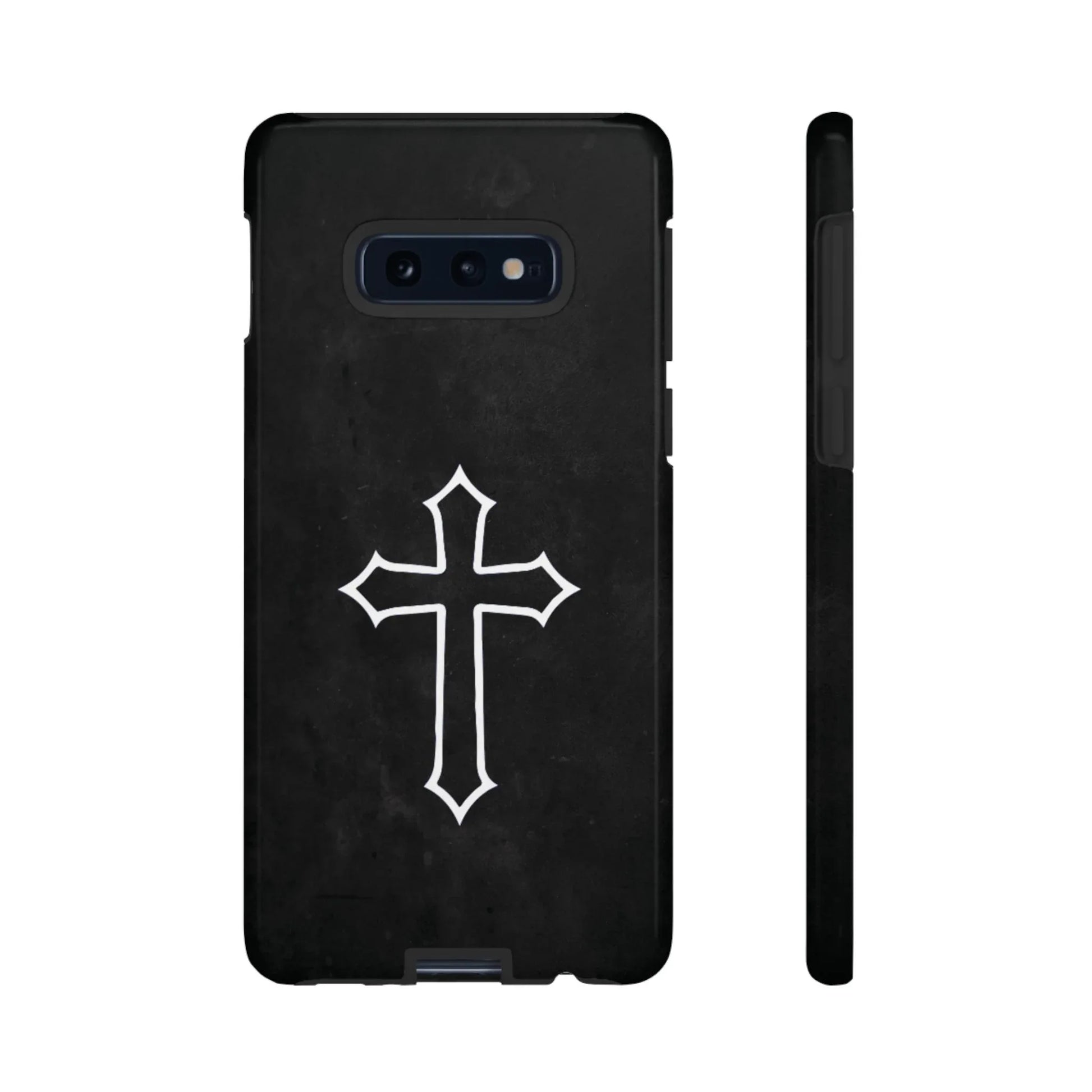 Black Christian Cross Phone Case - Glossy Edition - Sheep Of Jesus