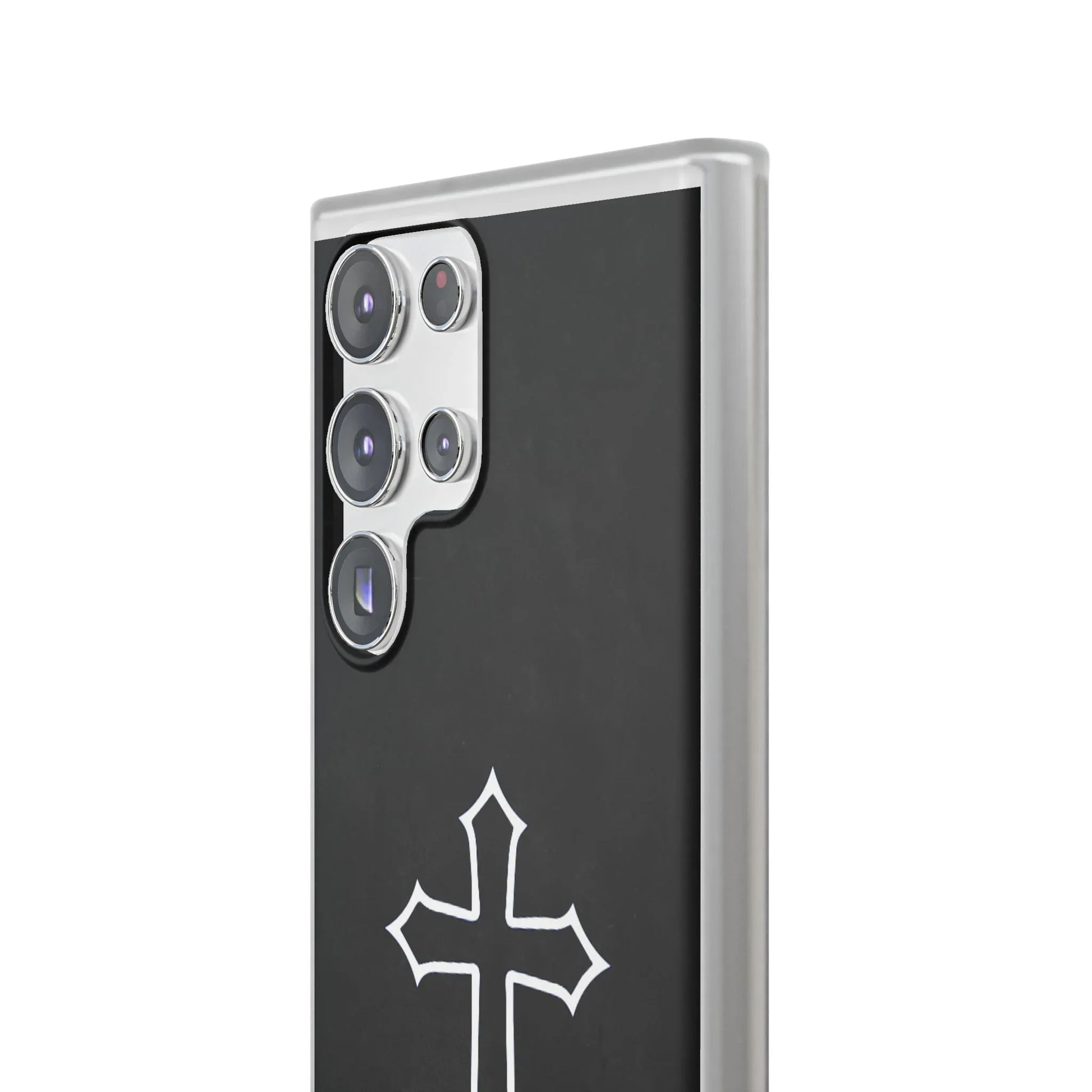 Black Christian Cross Phone Case - Flexible Edition - Sheep Of Jesus