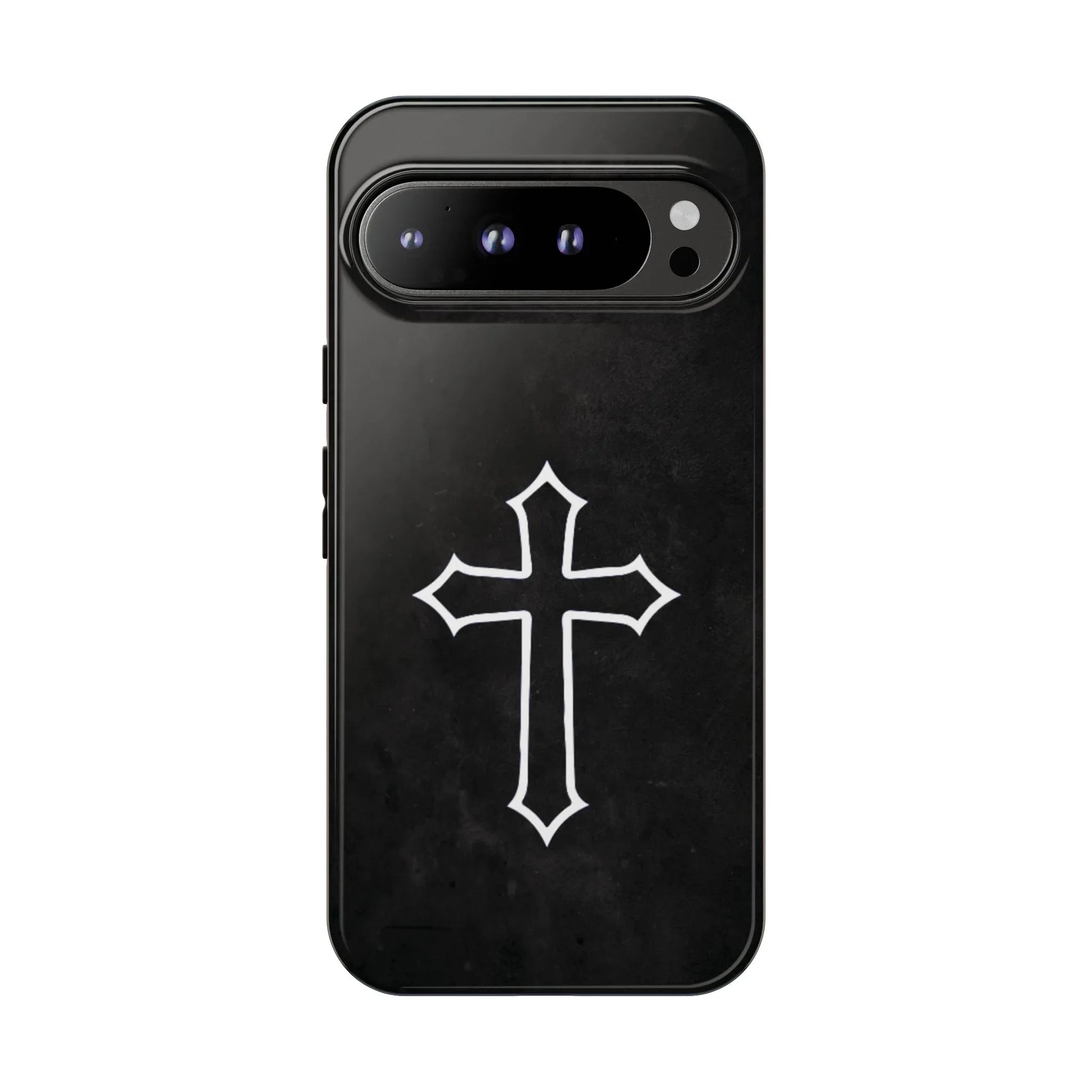 Black Christian Cross Phone Case - Glossy Edition - Sheep Of Jesus