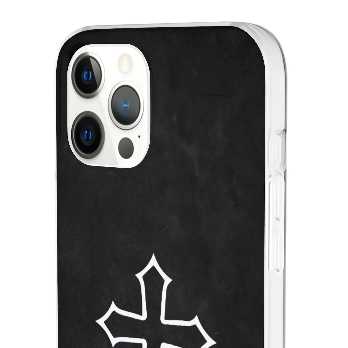 Black Christian Cross Phone Case - Flexible Edition - Sheep Of Jesus