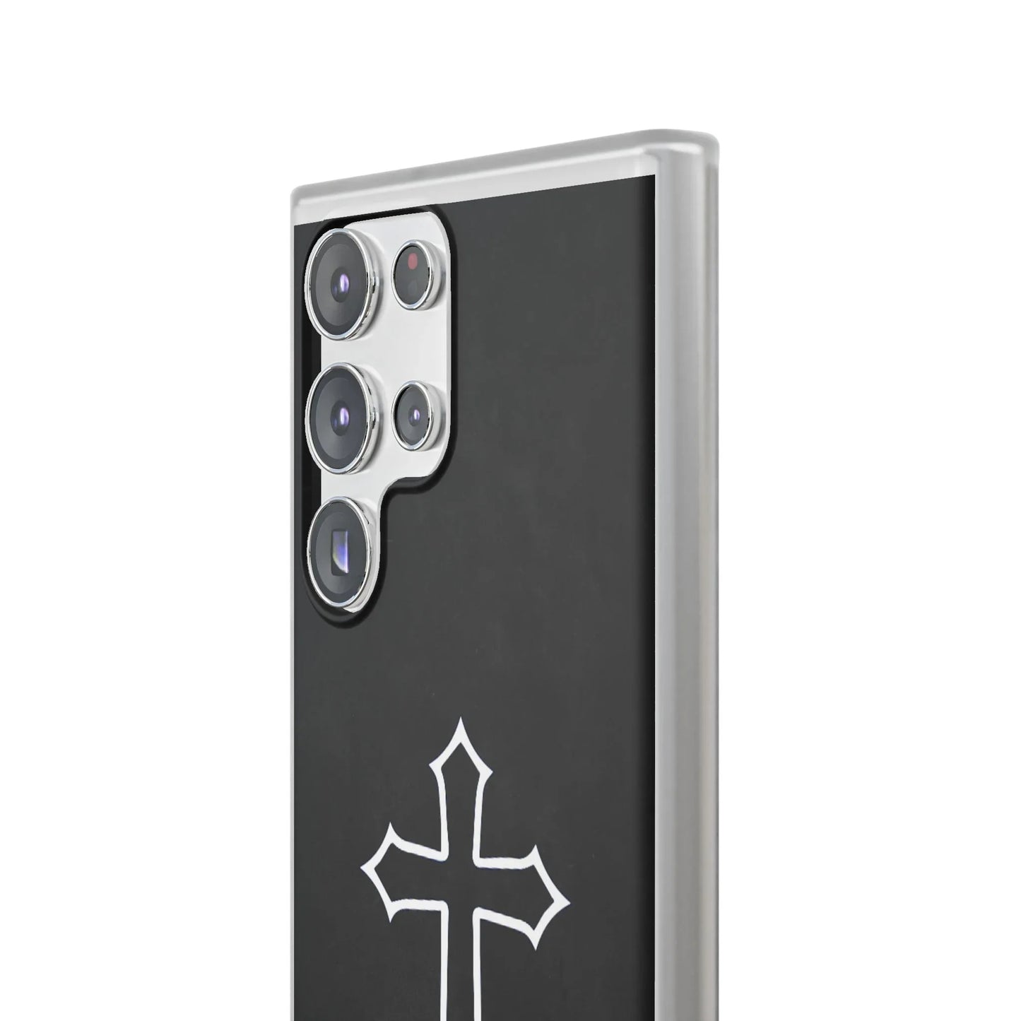Black Christian Cross Phone Case - Flexible Edition - Sheep Of Jesus