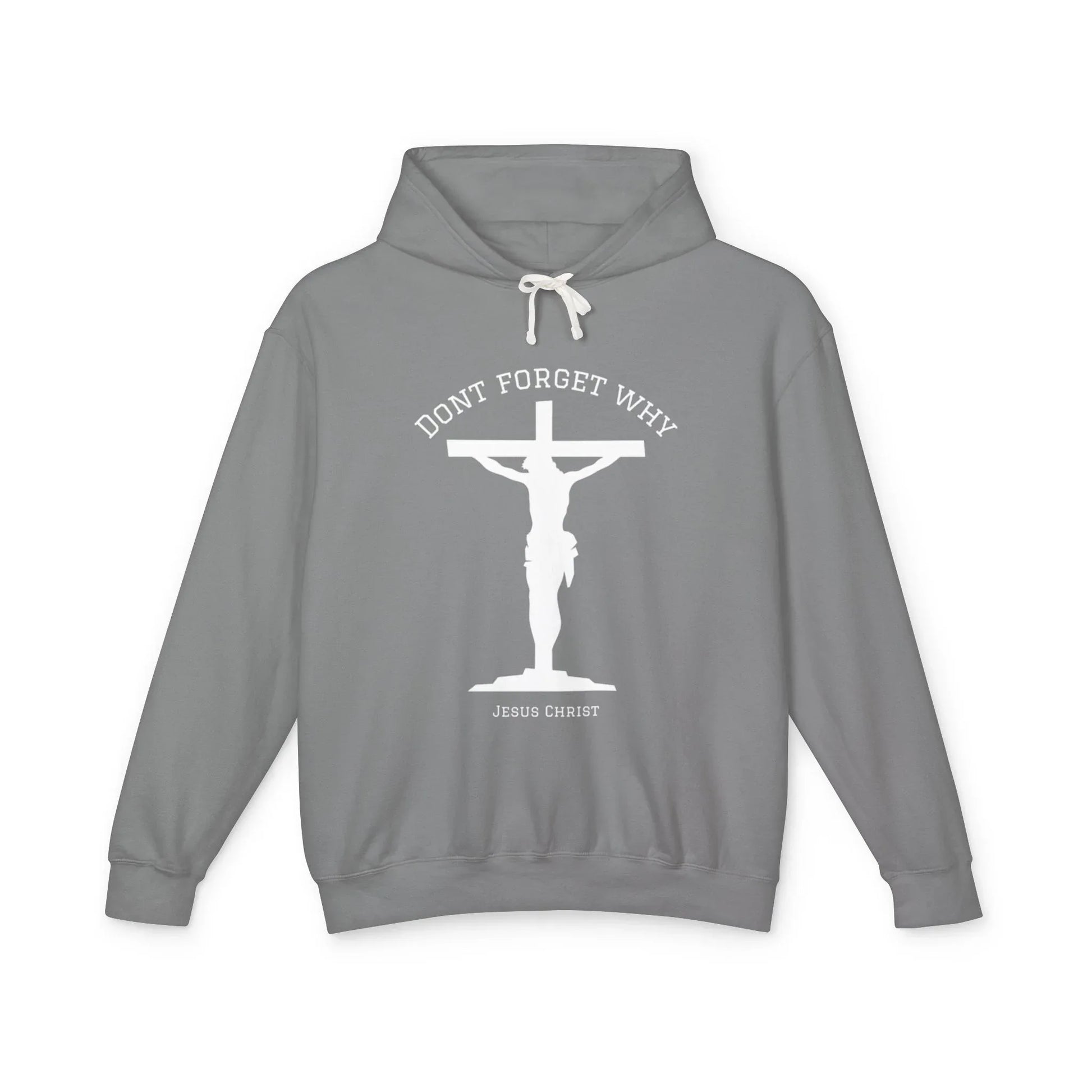 "Don't Forget Why", Faith-Inspired Lightweight Hoodie - Sheep Of Jesus