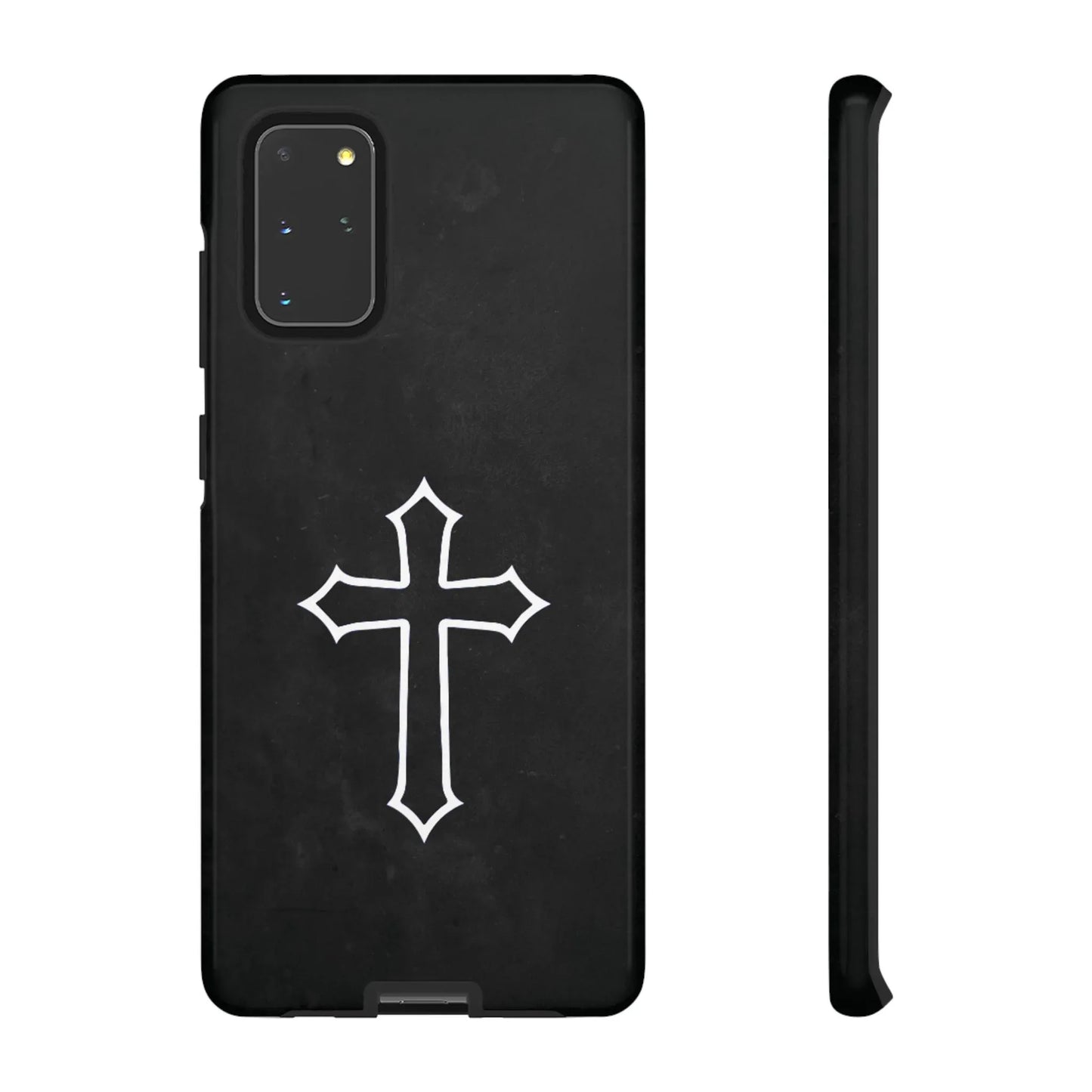 Black Christian Cross Phone Case - Glossy Edition - Sheep Of Jesus