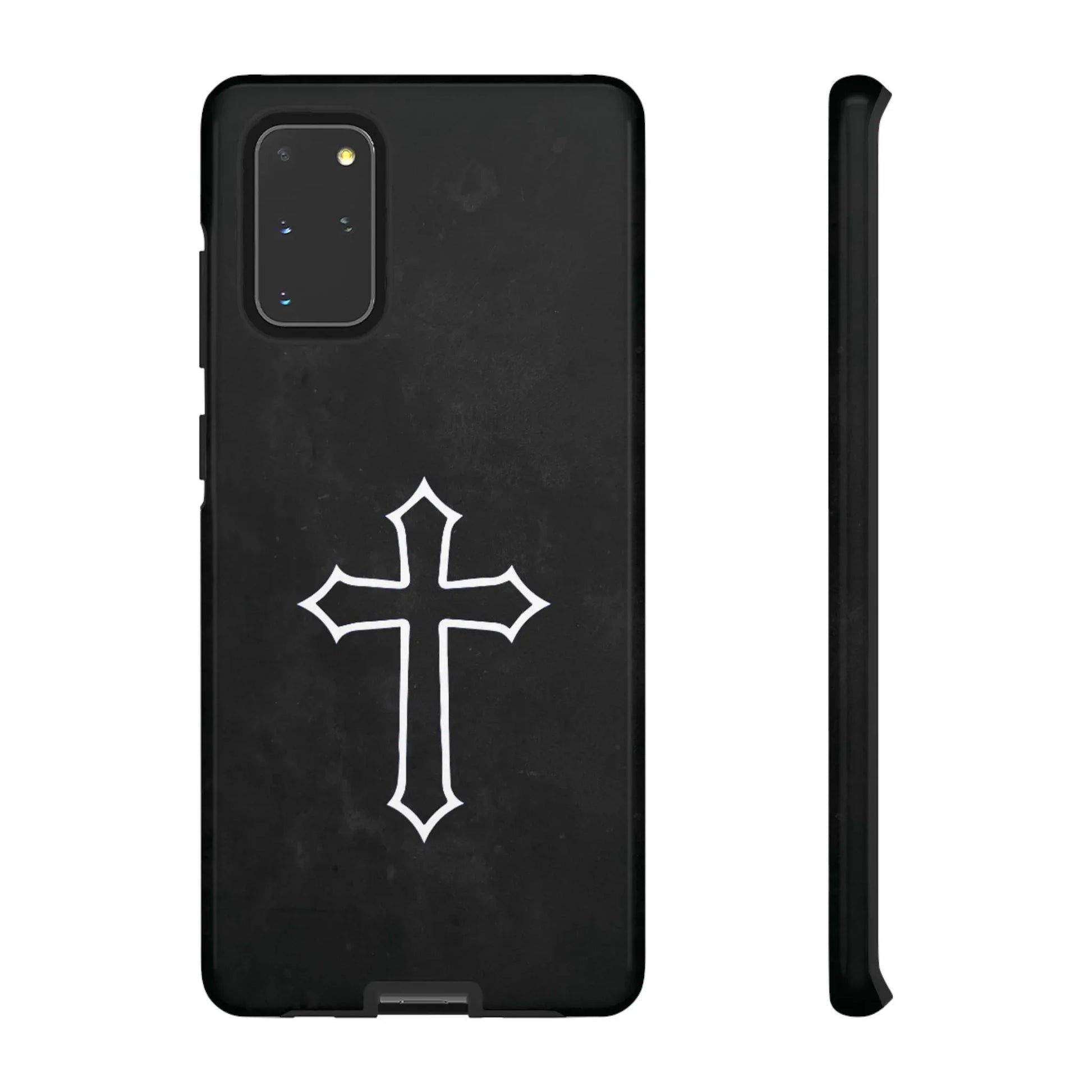 Black Christian Cross Phone Case - Glossy Edition - Sheep Of Jesus