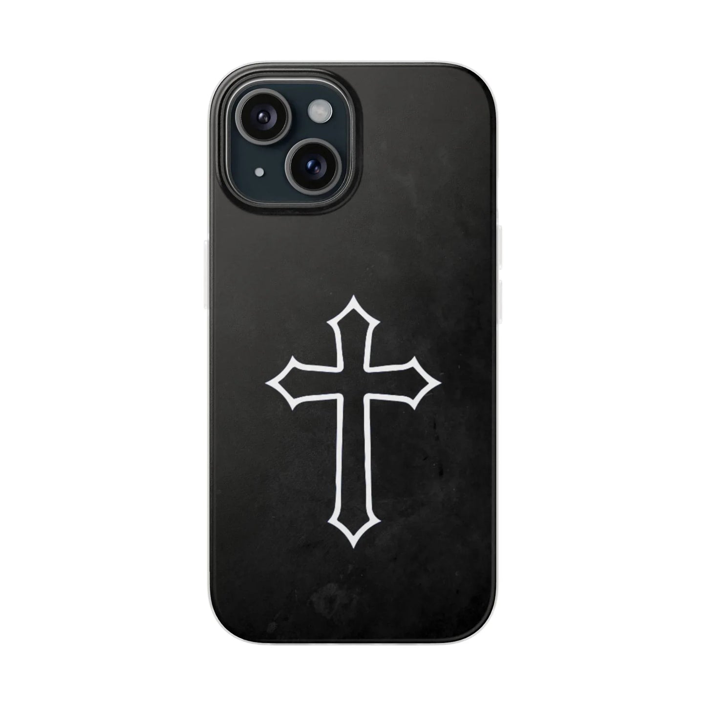 Black Christian Cross Phone Case - Flexible Edition - Sheep Of Jesus